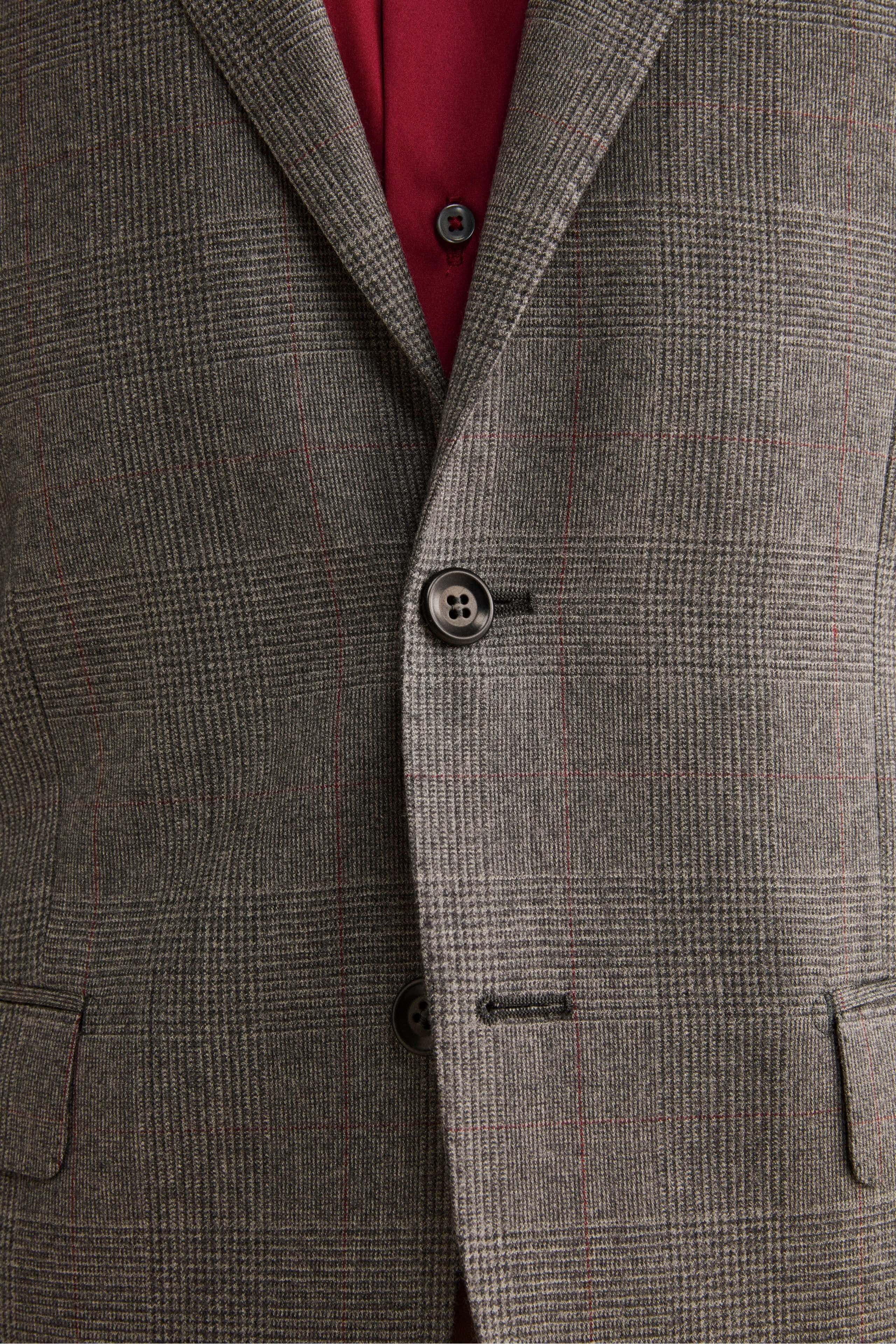 Abito Foderato Slim Fit in Lana Vergine - GALLES GRIGIO