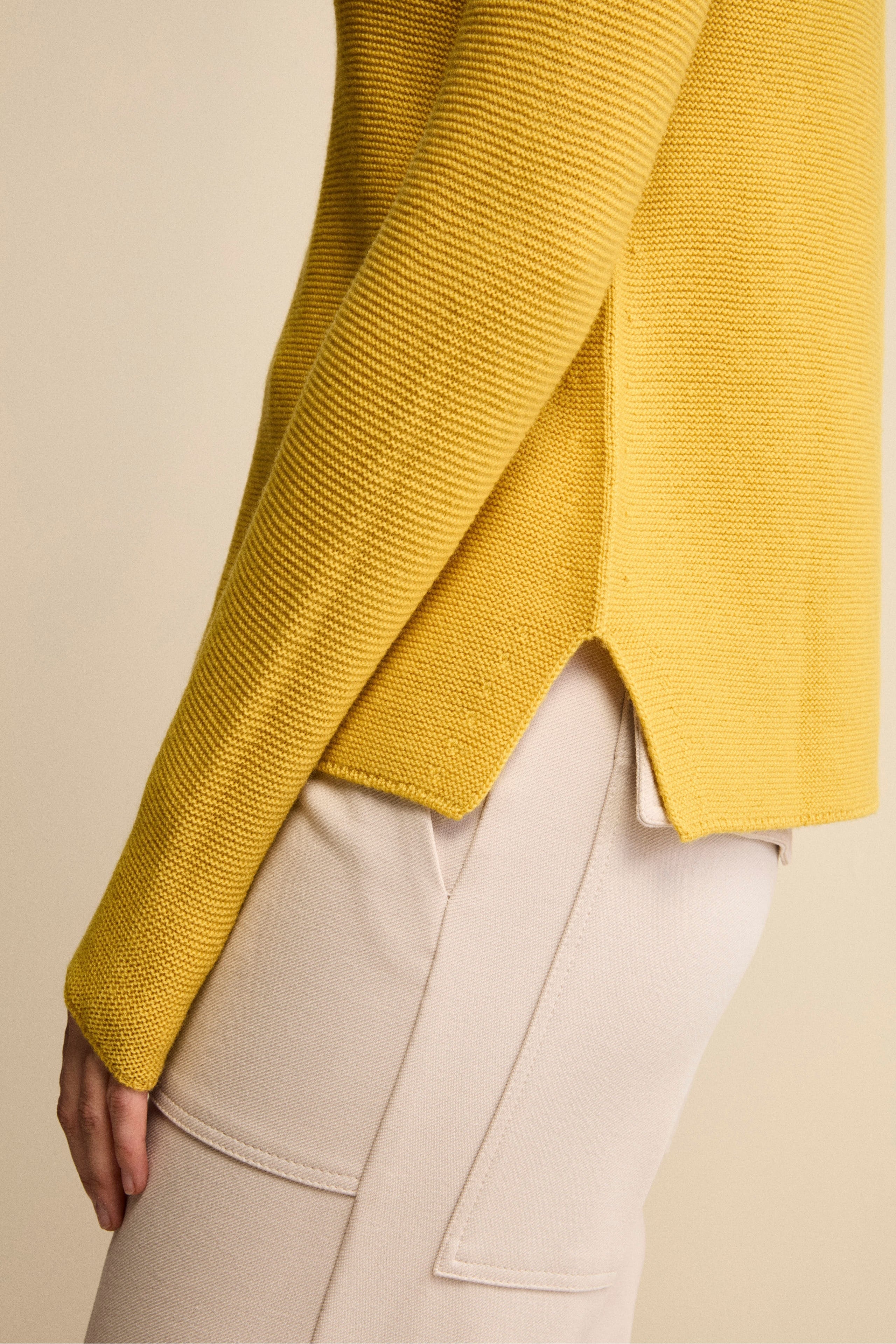 Maglia Barchetta in Lana Merino - CURRY