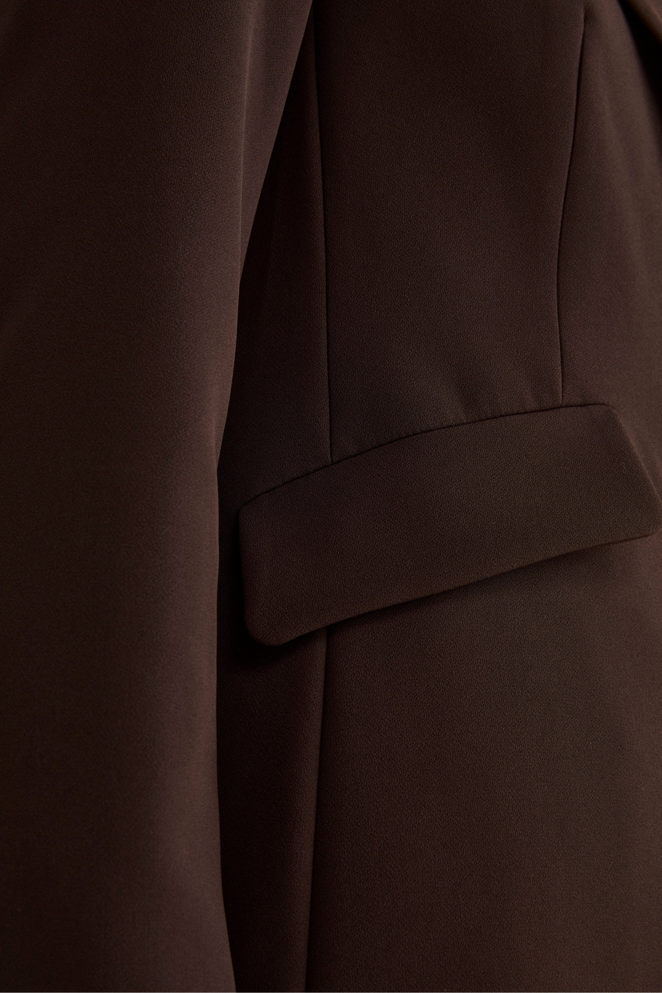 Giacca Bistretch Foderata Regular Fit - MARRONE