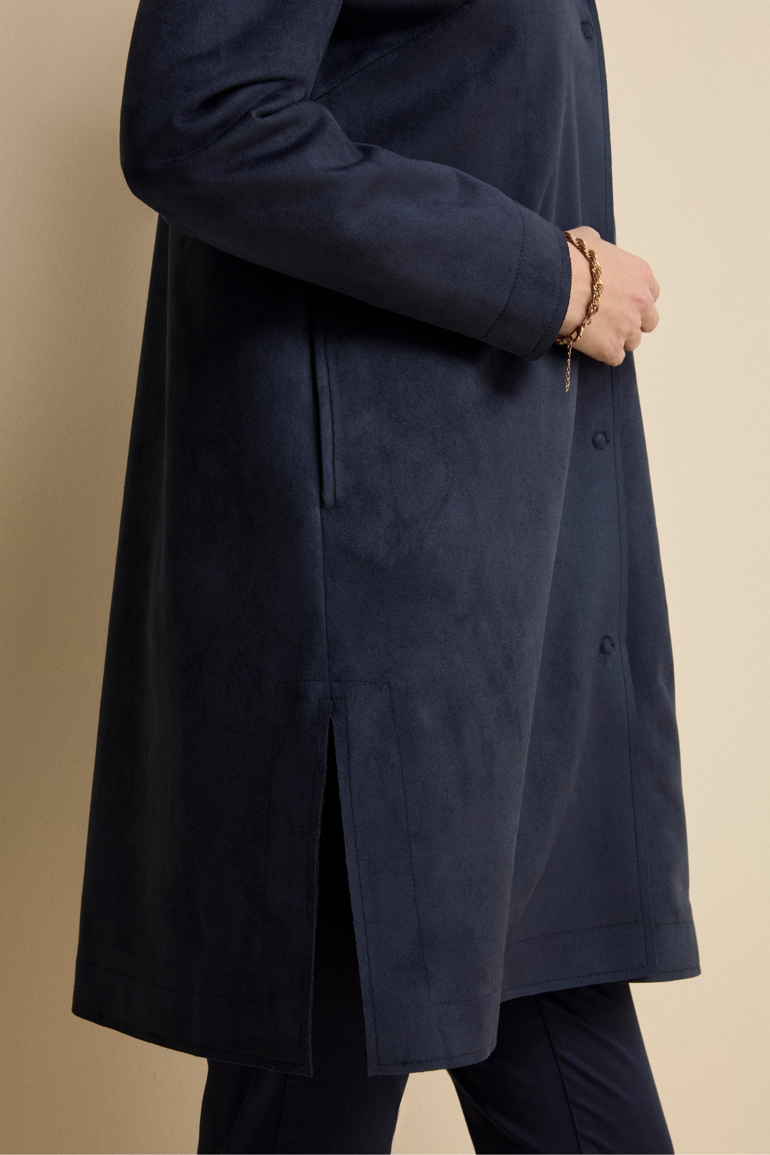 Spolverino Midi Sfoderato - BLU