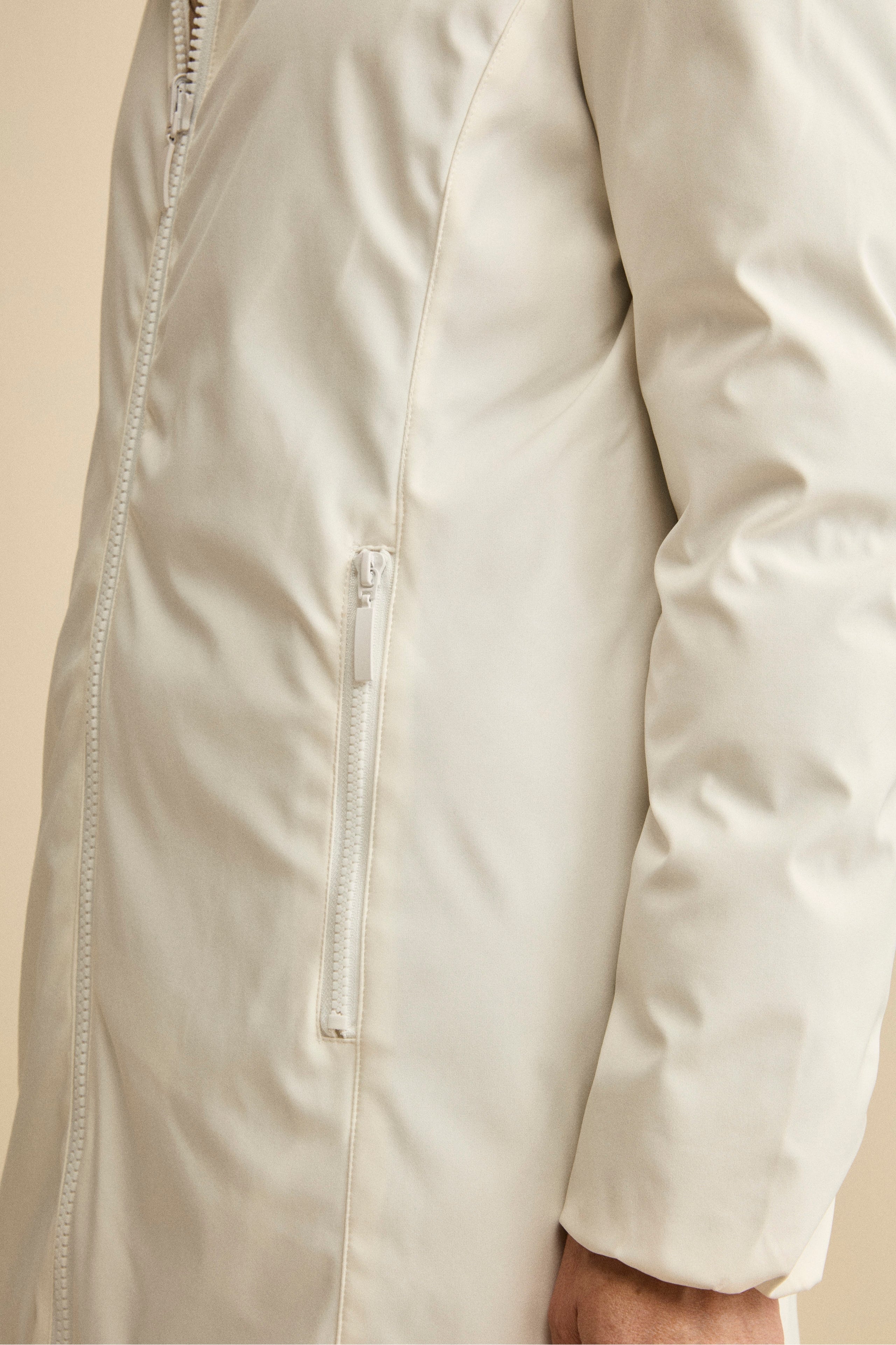 Giaccone Reversibile Imbottito - GESSO