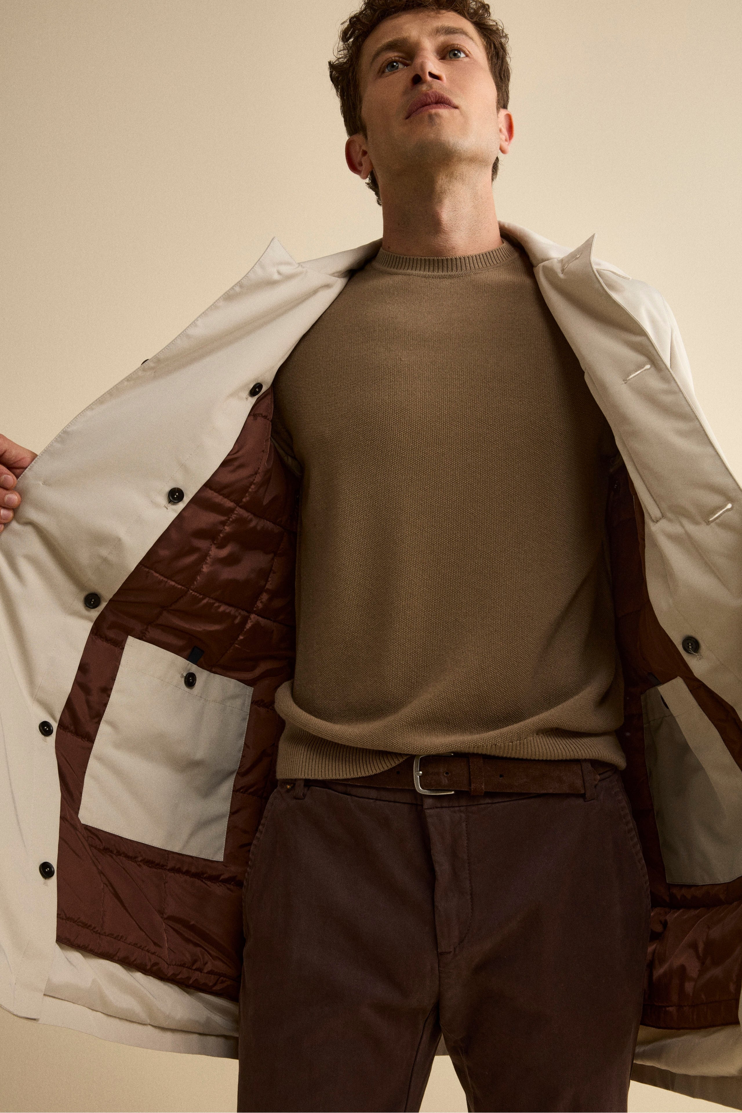 Impermeabile Invernale Midi con Trapunta - GHIACCIO