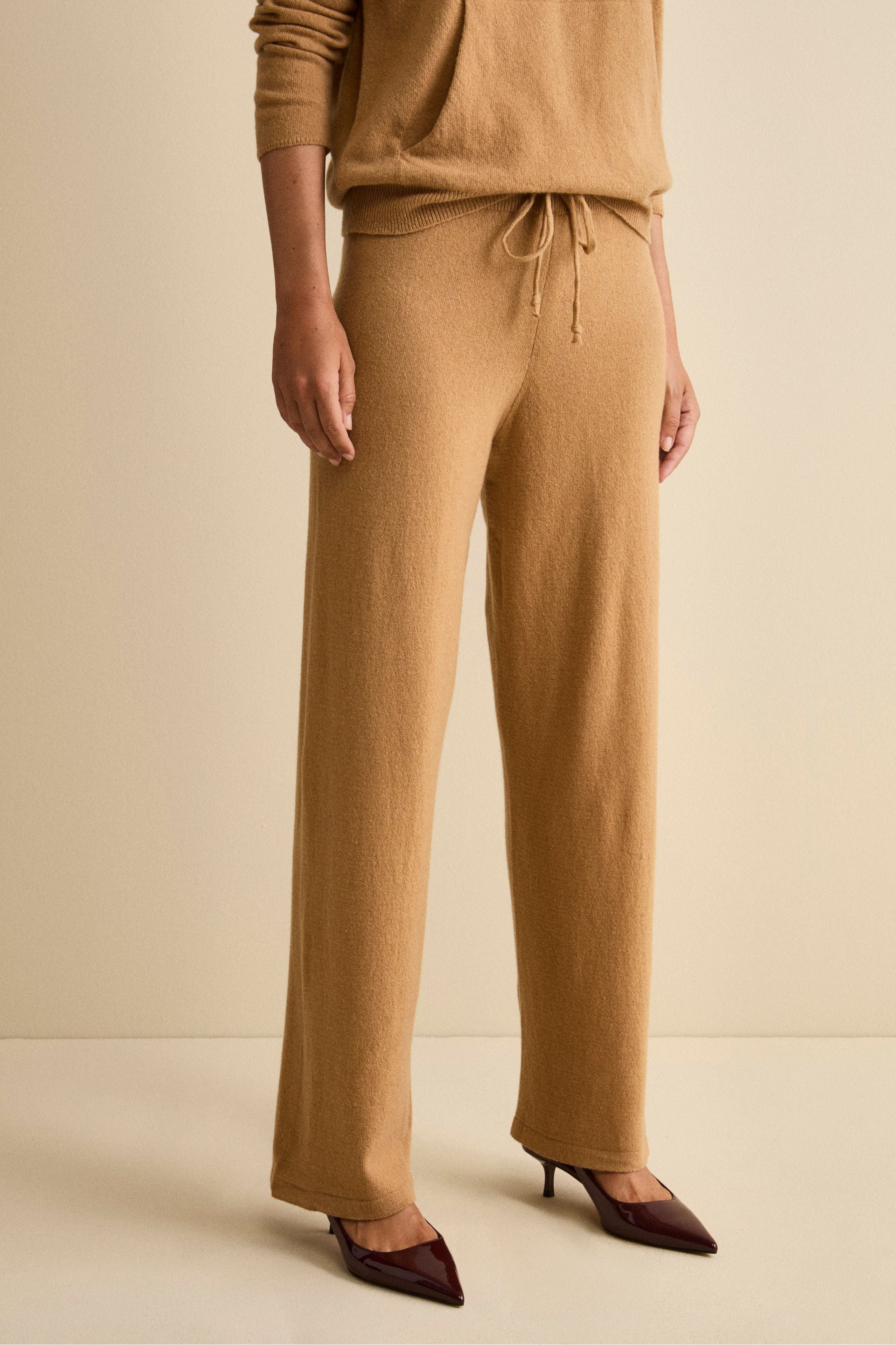 Tuta in cashmere - CAMMELLO