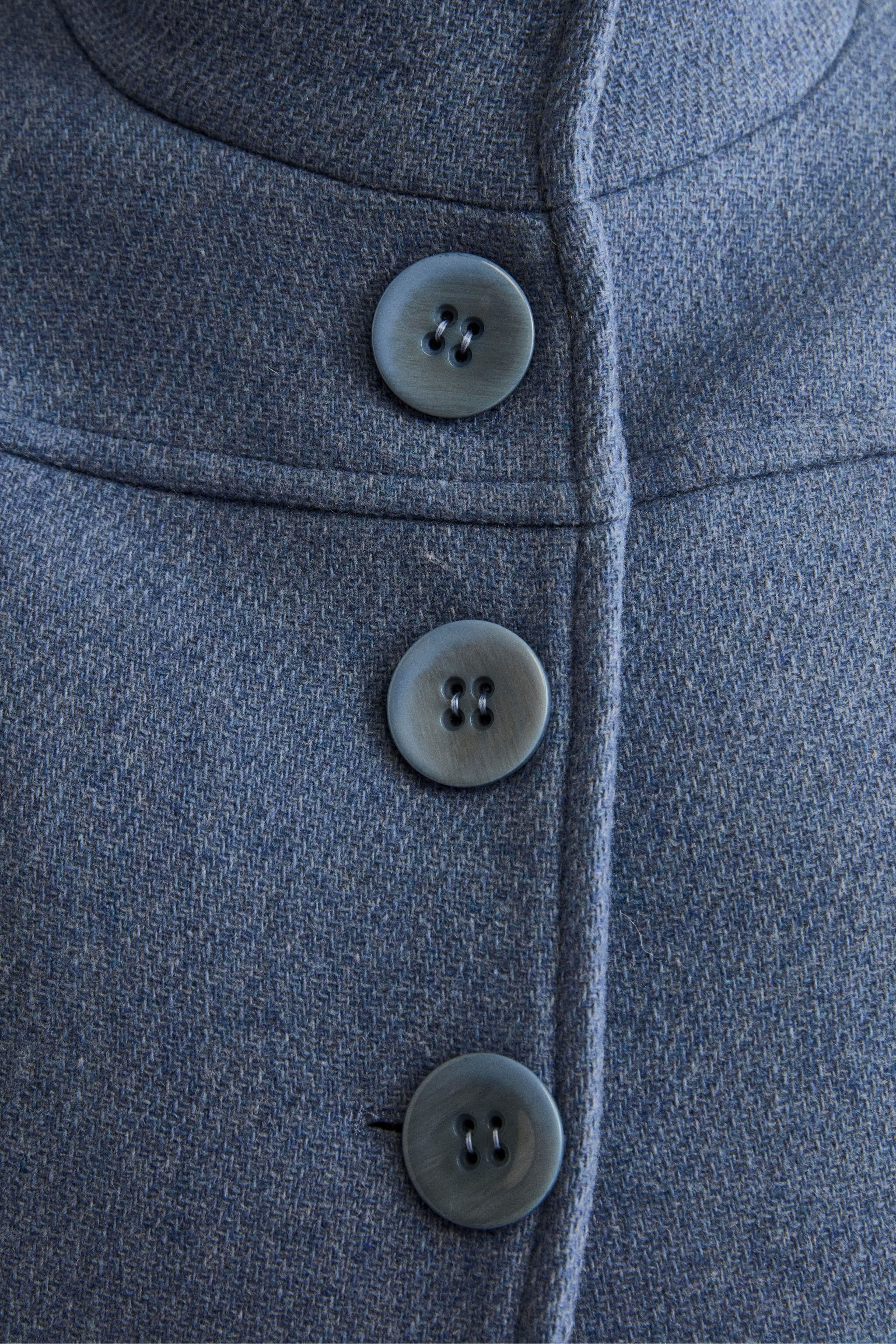 Cappotto Corto in Misto Lana con Maniche a Campana - POLVERE