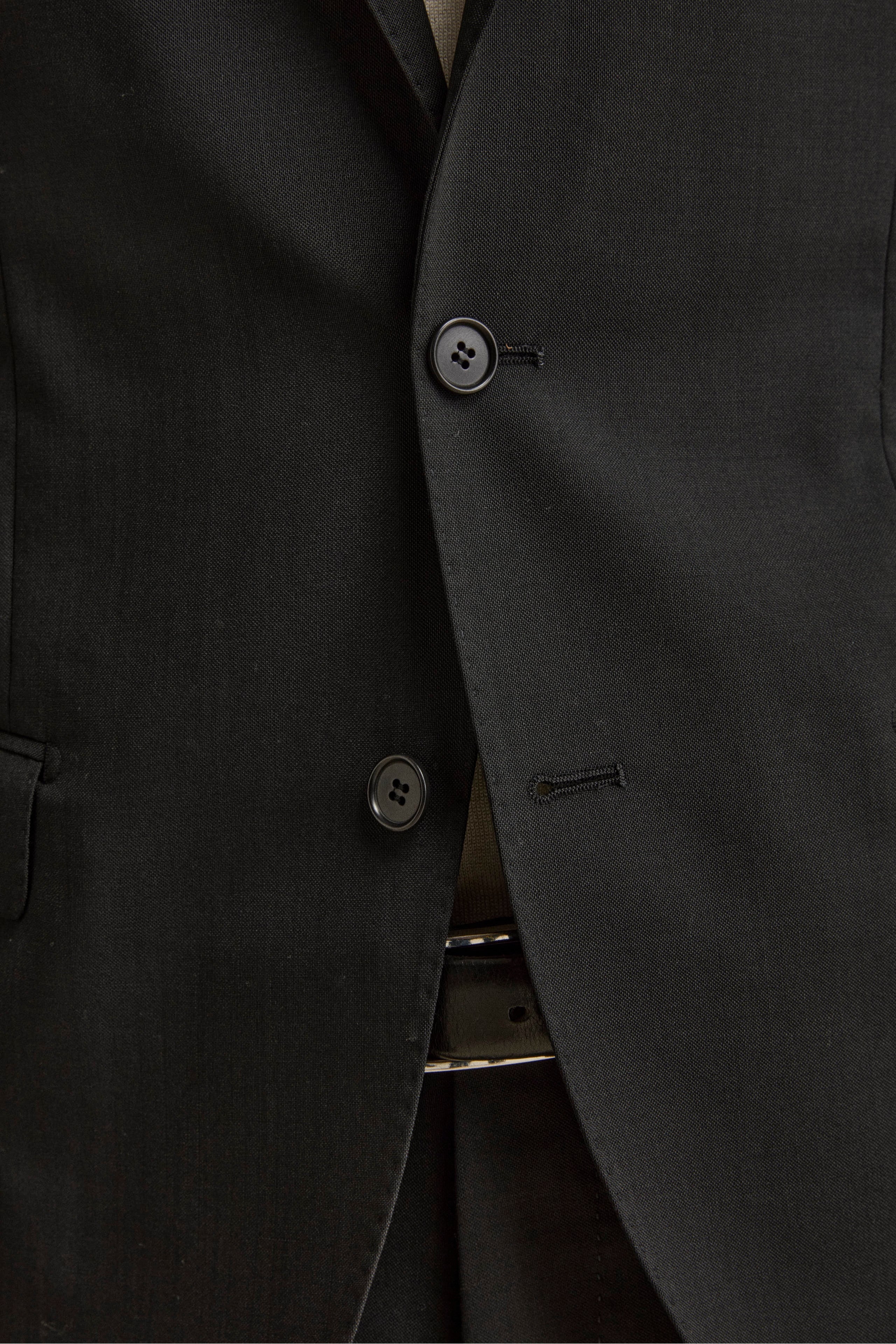 Giacca Monopetto Elegante con Revers Classico Drop 4 - NERO