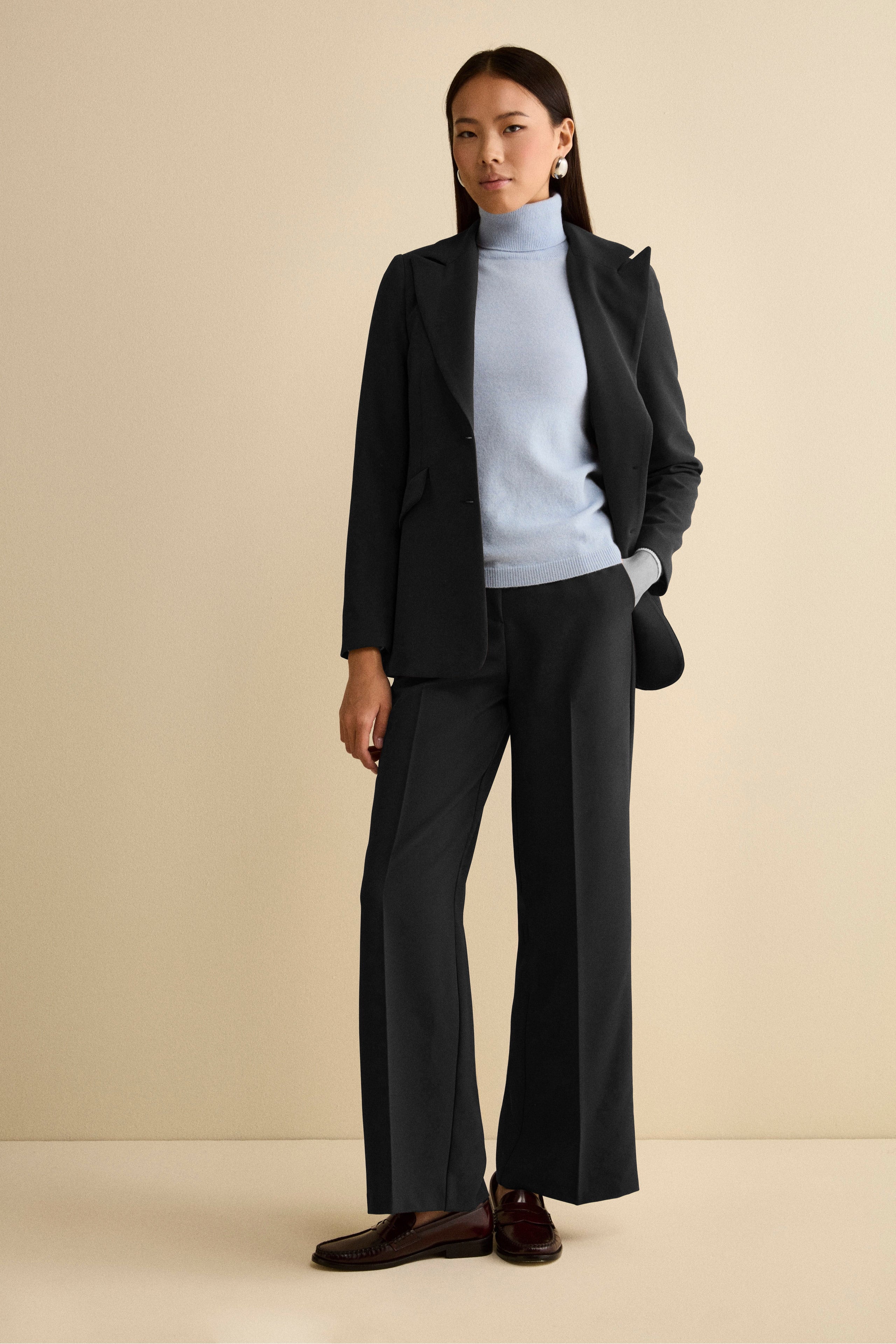 Giacca Bistretch Foderata Regular Fit - NERO