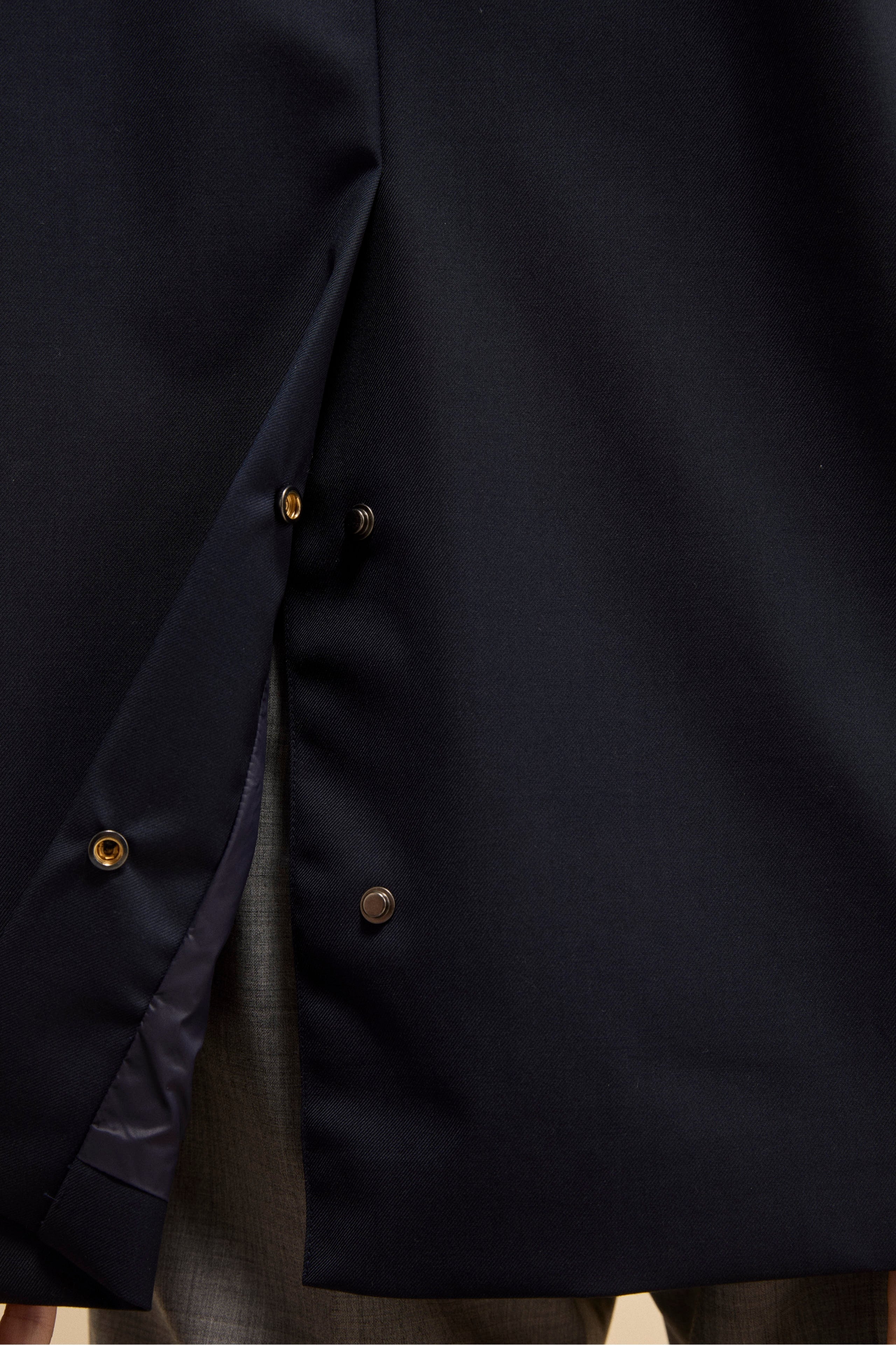 Trench Impermeabile con Pettorina - BLU