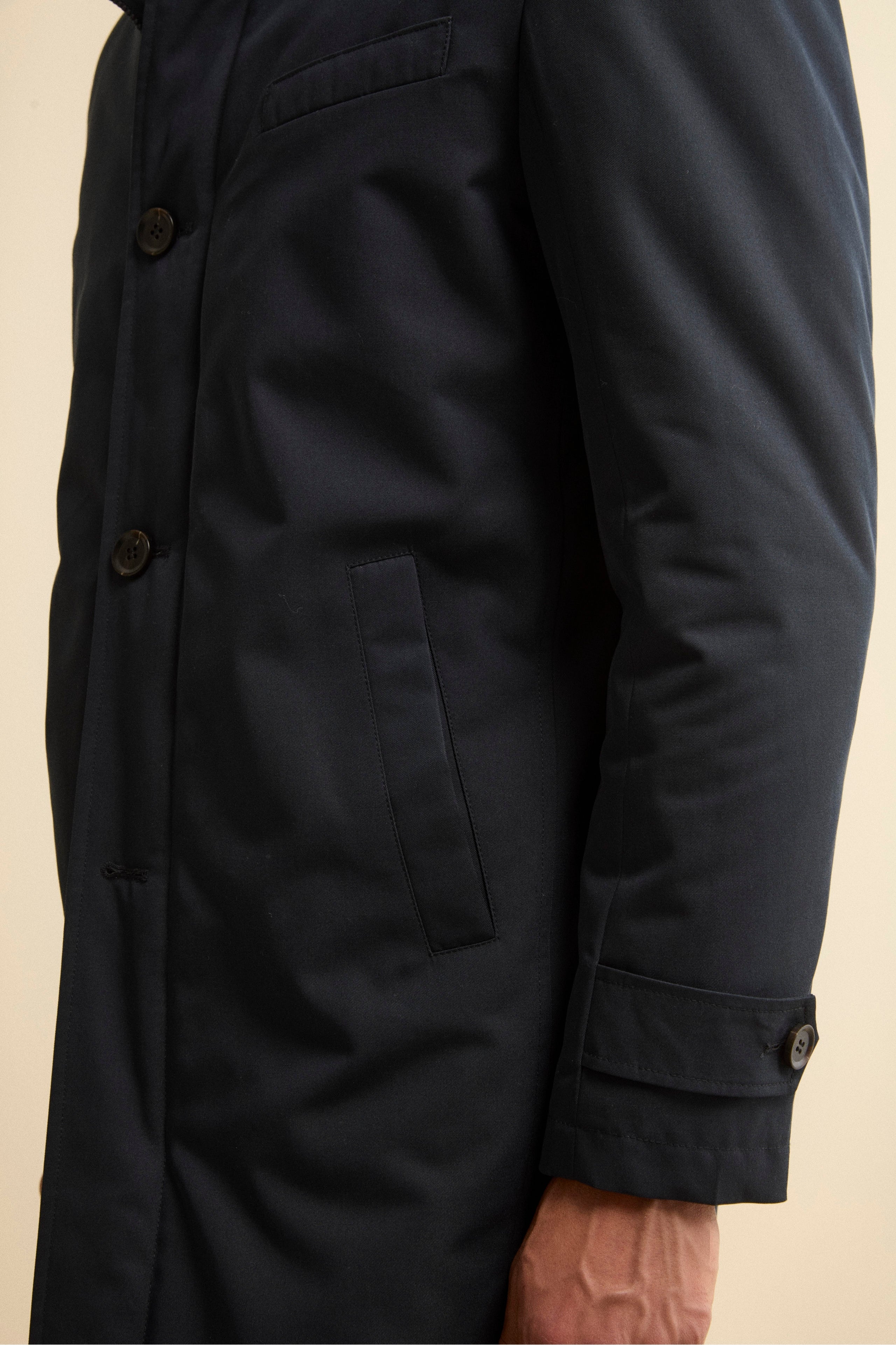 Impermeabile con paramontura - BLU