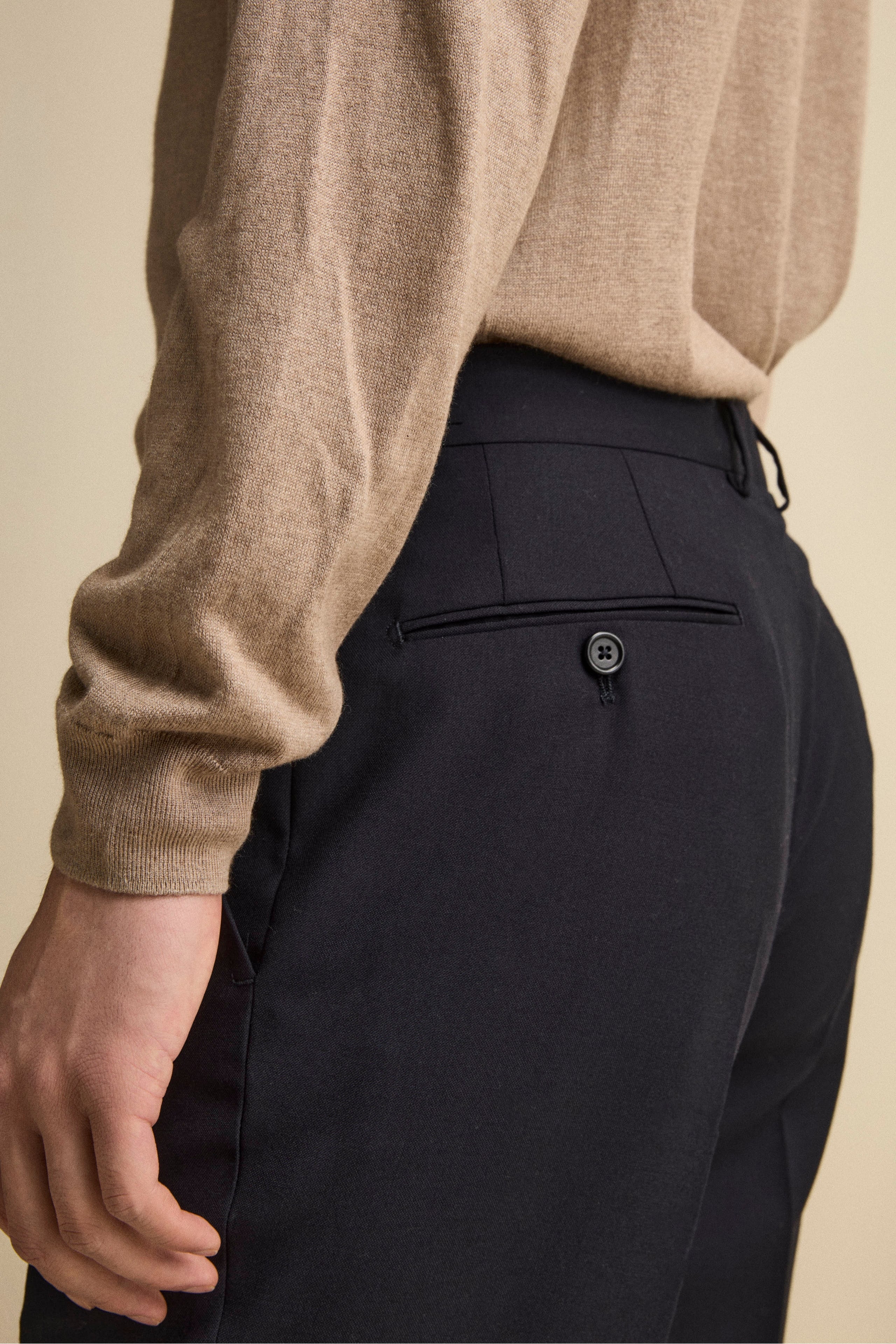 Abito Semifoderato in Lana Vergine Regular Fit - BLU