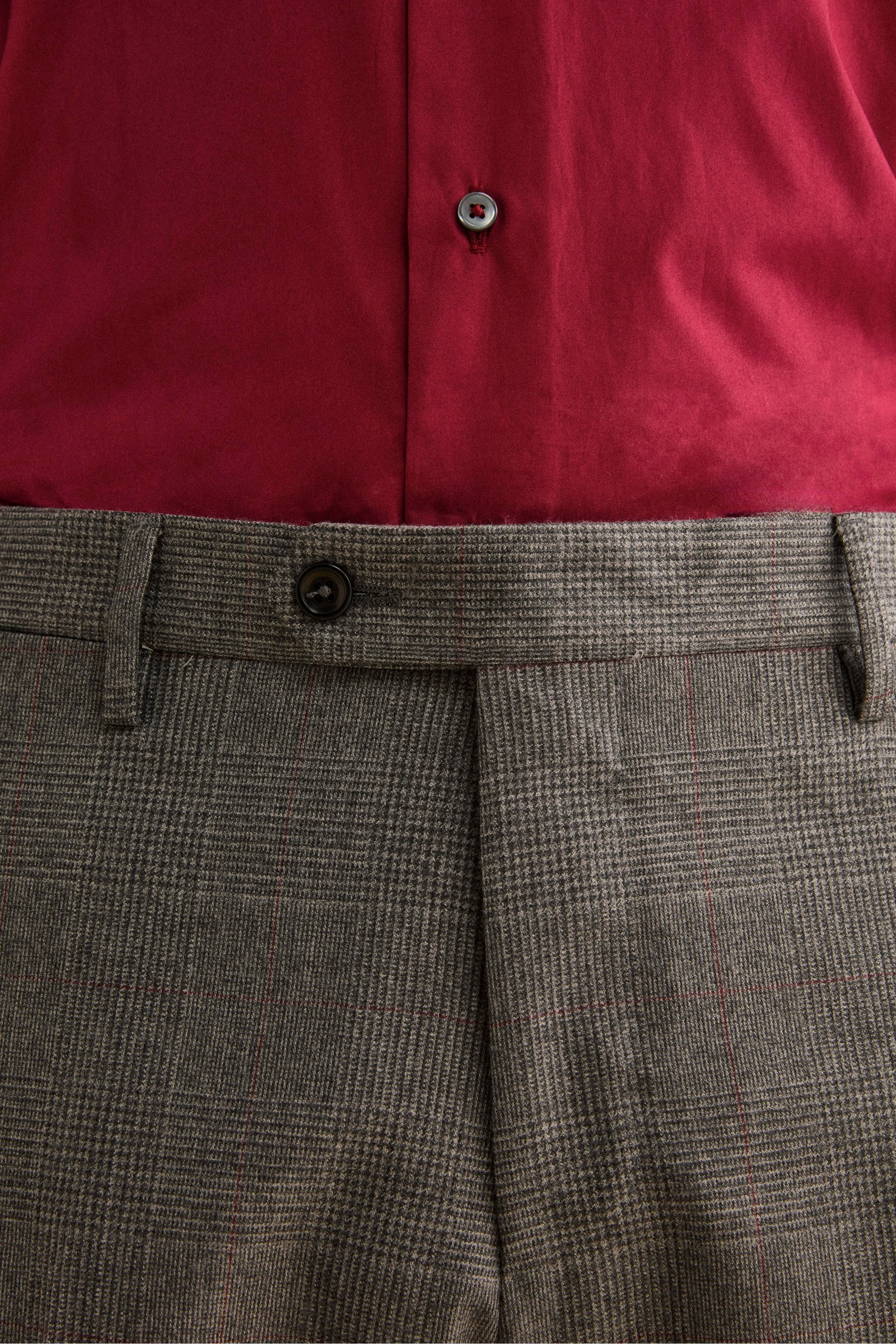 Abito Foderato Slim Fit in Lana Vergine - GALLES GRIGIO