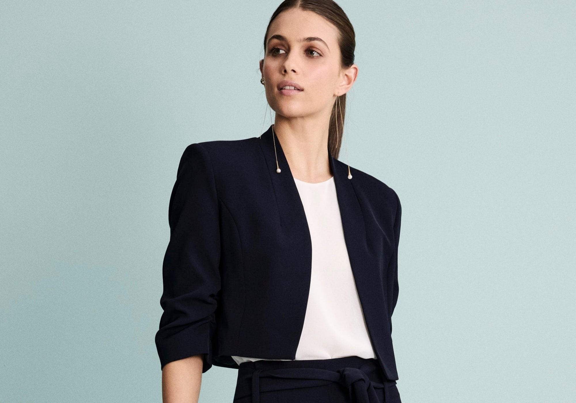 Bolero da cerimonia blu