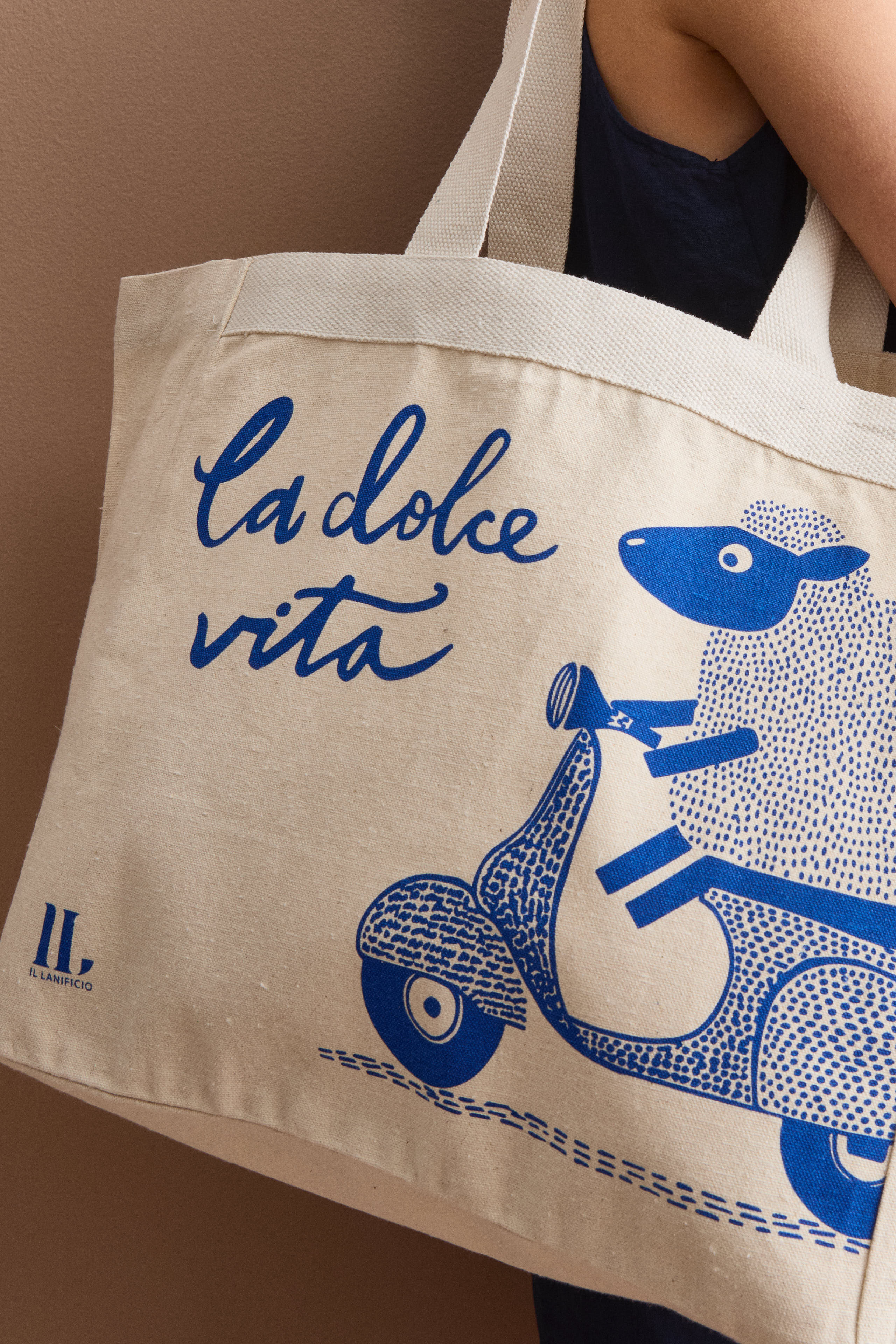 Shopper in Cotone con Stampa