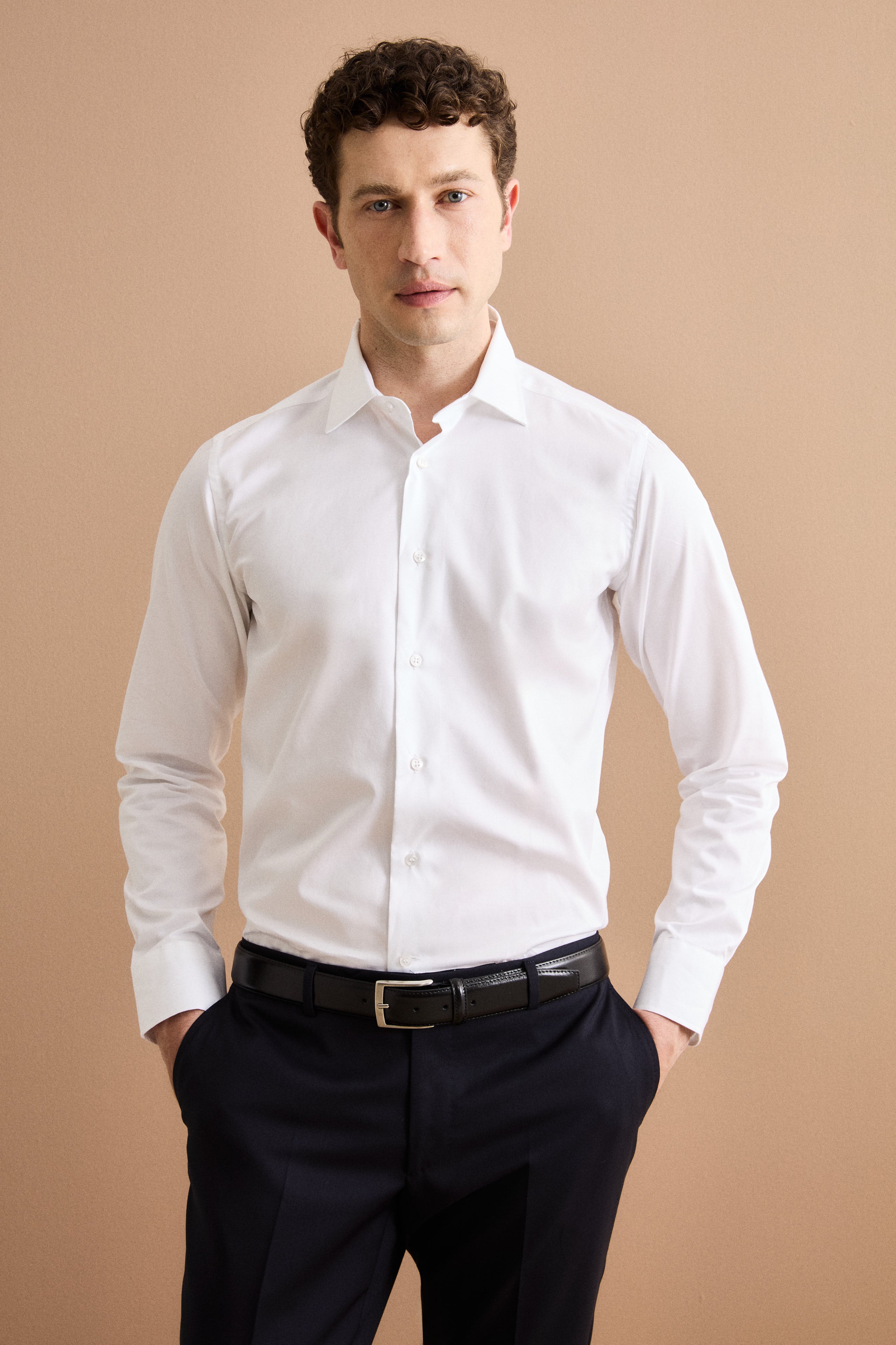 Camicia slim casual - BIANCO