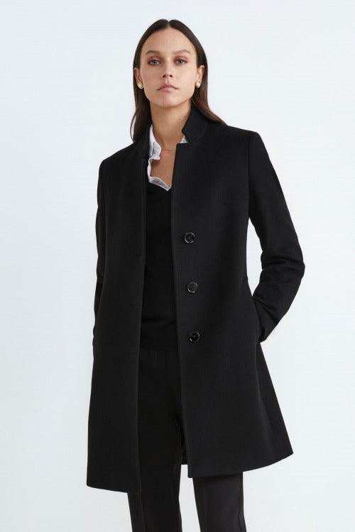 Cappotto in cashmere da donna NERO - Main Image