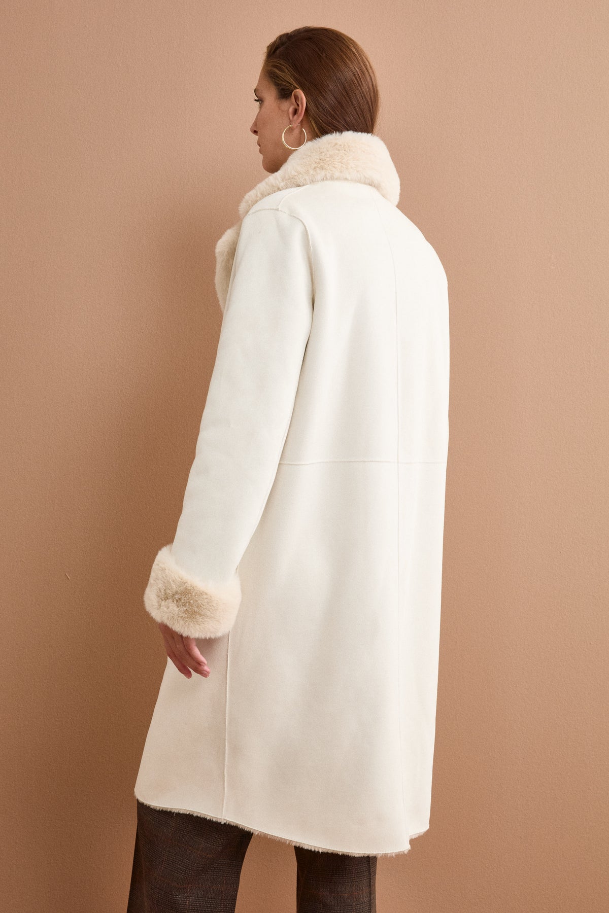 Cappotto Midi Eco-Montone - MANDORLA