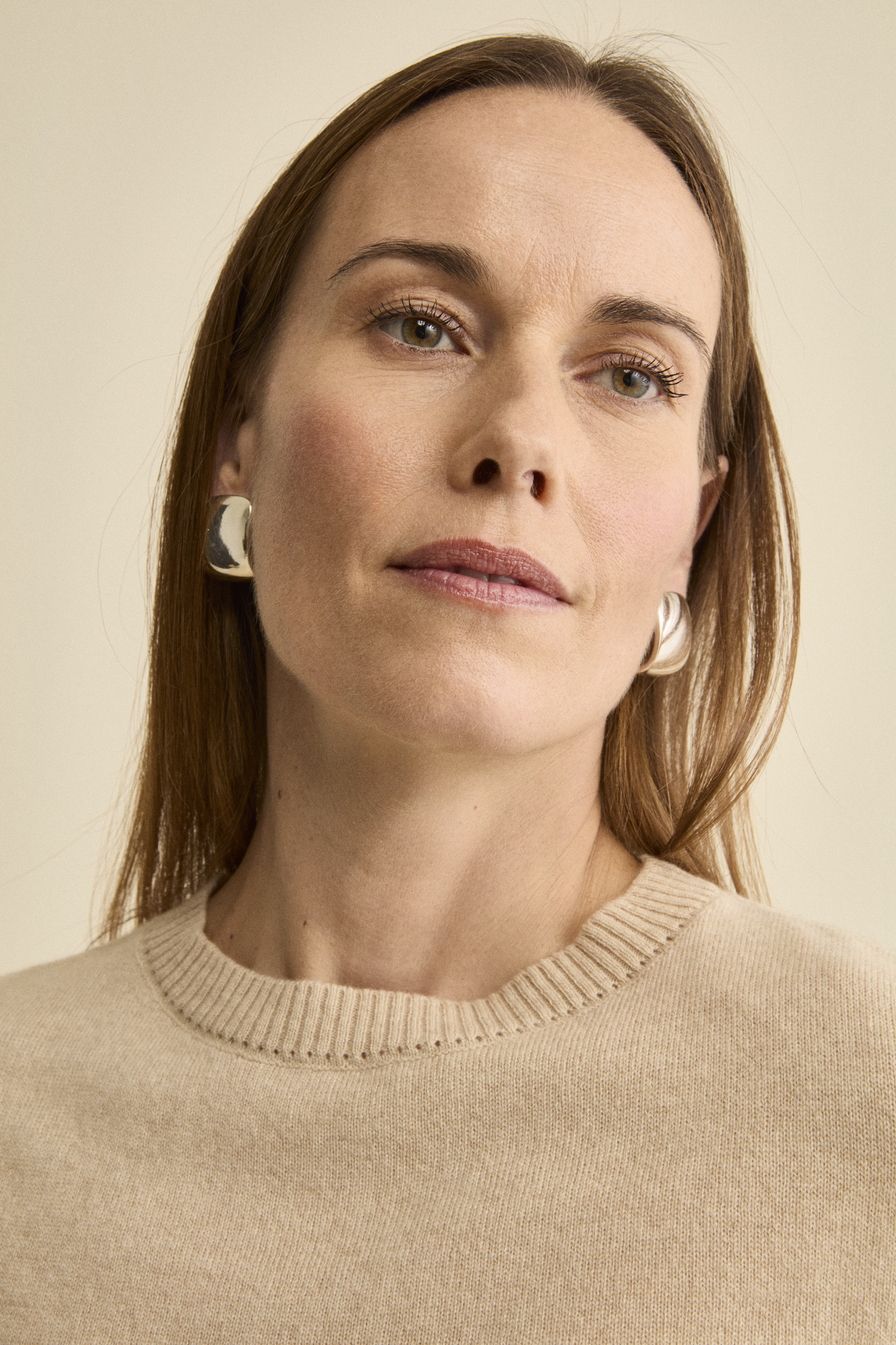 Maglia Barchetta in Puro Cashmere - BEIGE