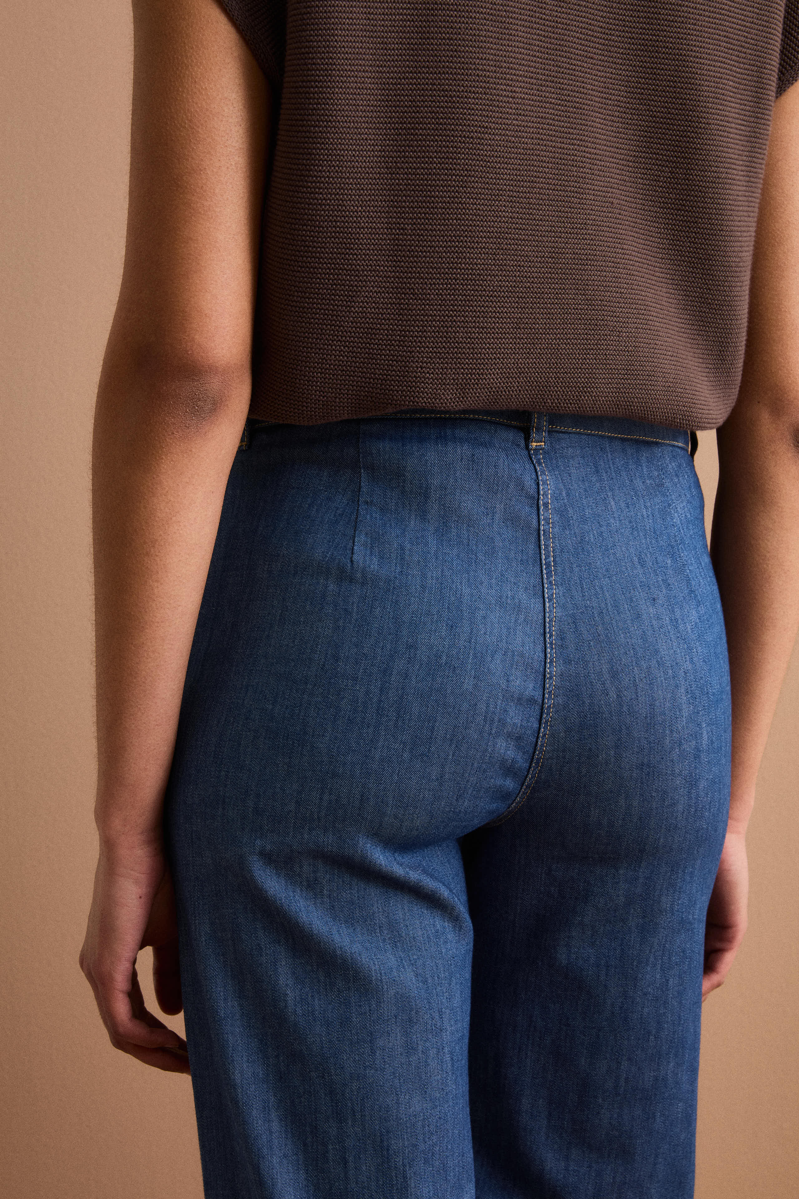 Pantalone Denim Straight in Misto Cotone - JEANS