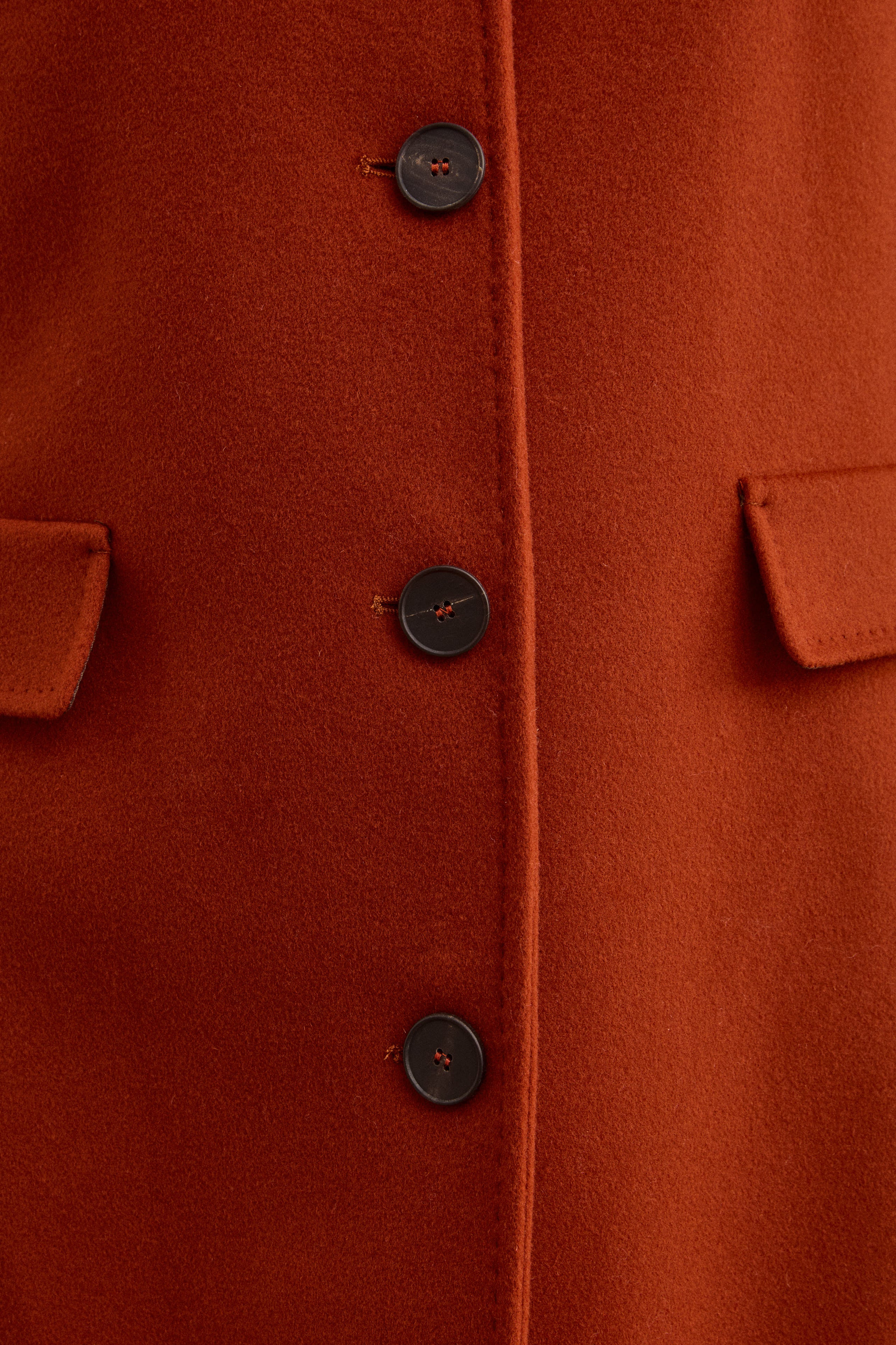 Cappotto Midi Sancrato in Misto Lana e Cashmere - COCCIO