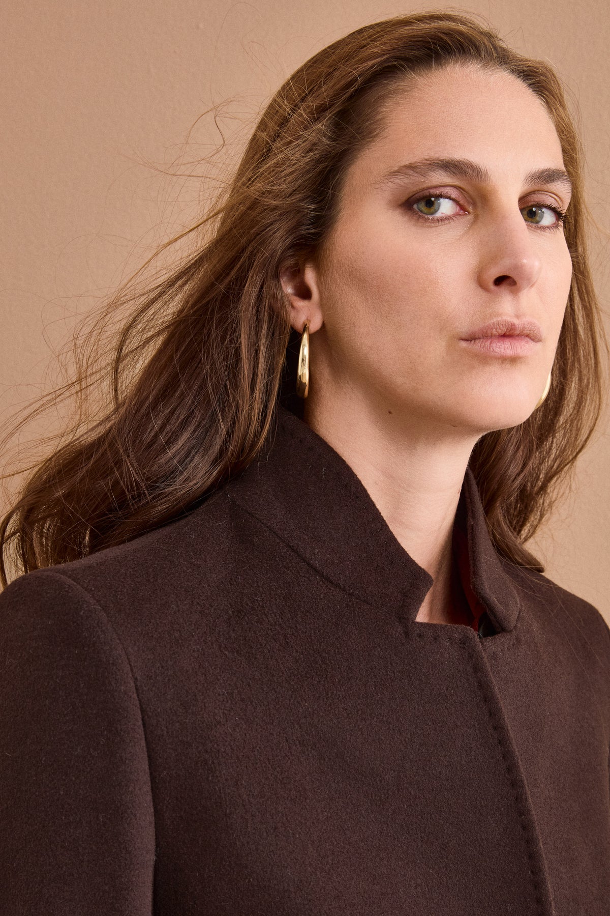 Cappotto Midi Sancrato in Misto Lana e Cashmere - T.MORO