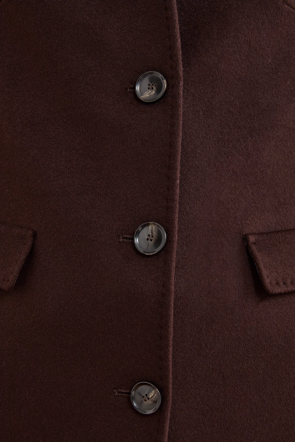 Cappotto Midi Sancrato in Misto Lana e Cashmere - T.MORO