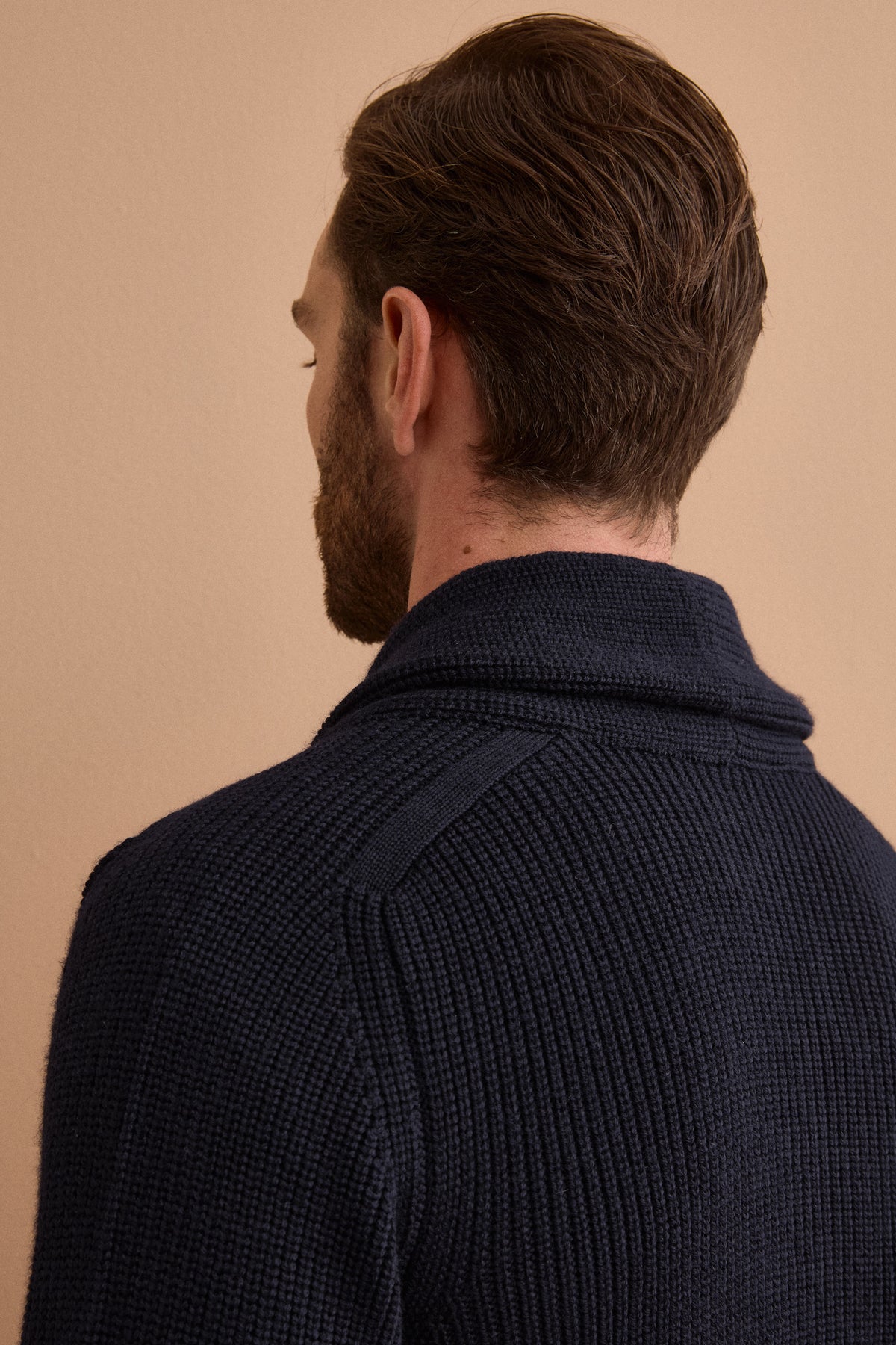 Cardigan in Lana Merino a Costa Inglese - BLU