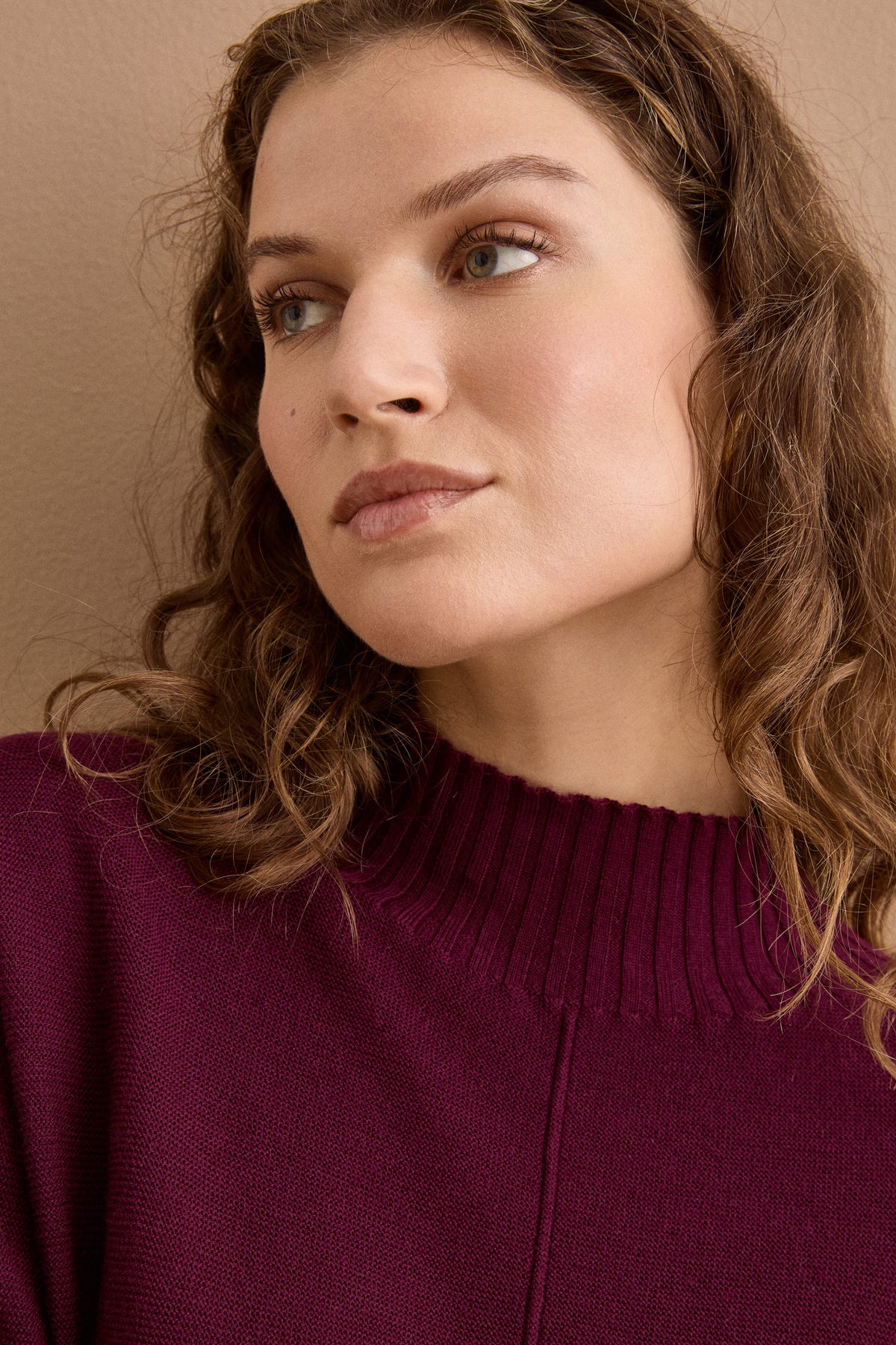 Dolcevita Links in Lana Merino - BORDEAUX