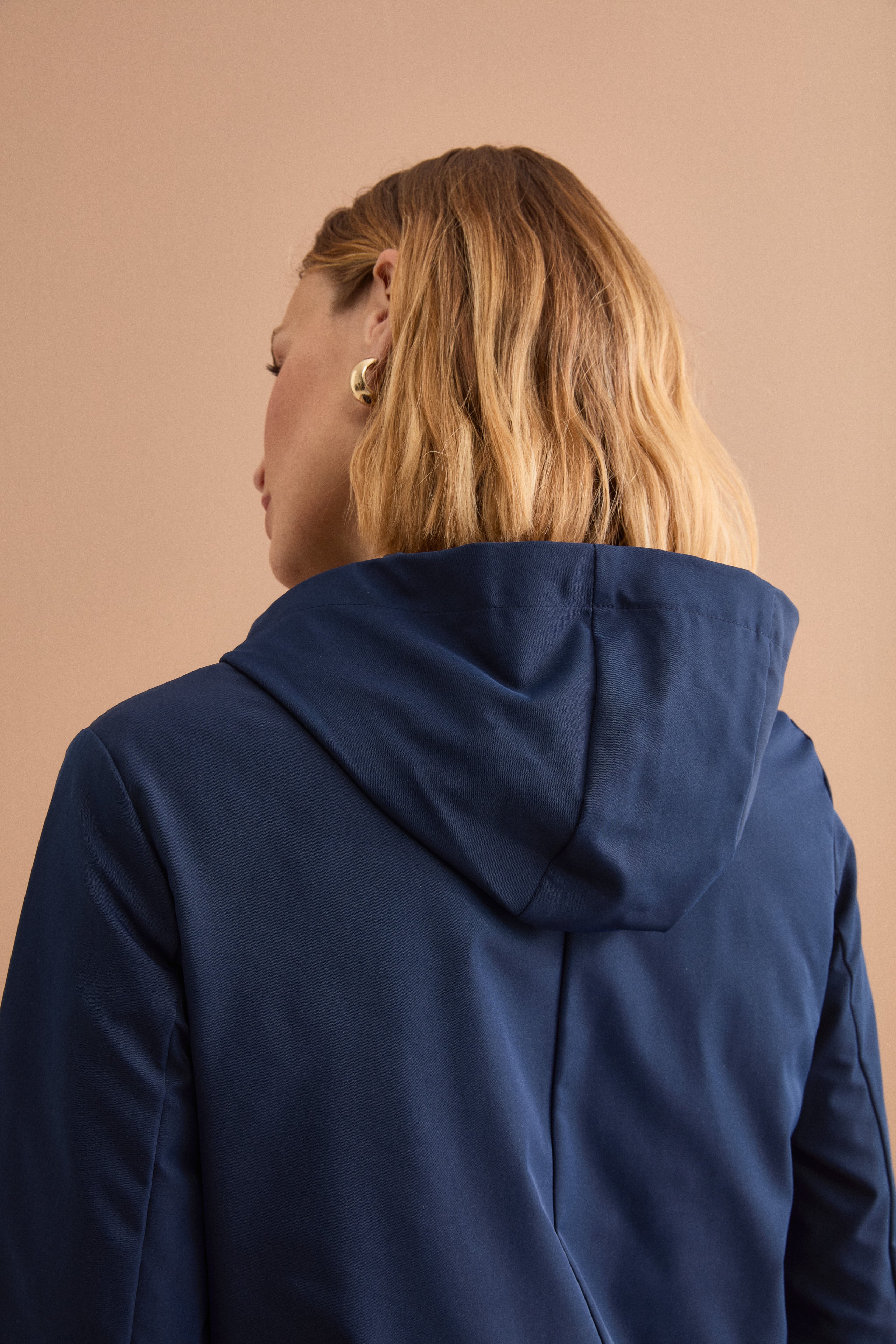 Giubbotto Impermeabile con Cappuccio e Gilet Removibile - BLU