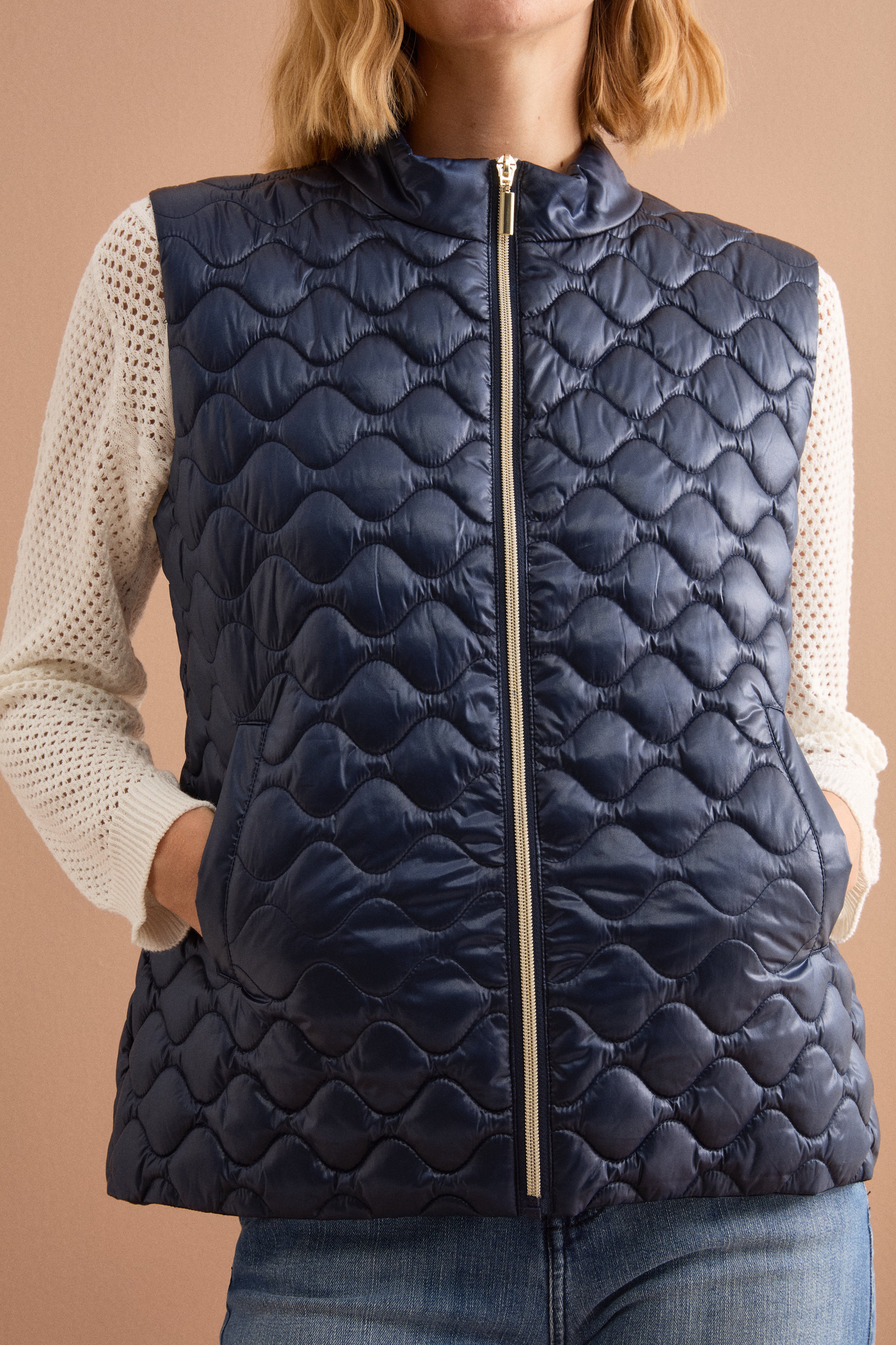 Giubbotto Impermeabile con Cappuccio e Gilet Removibile - BLU