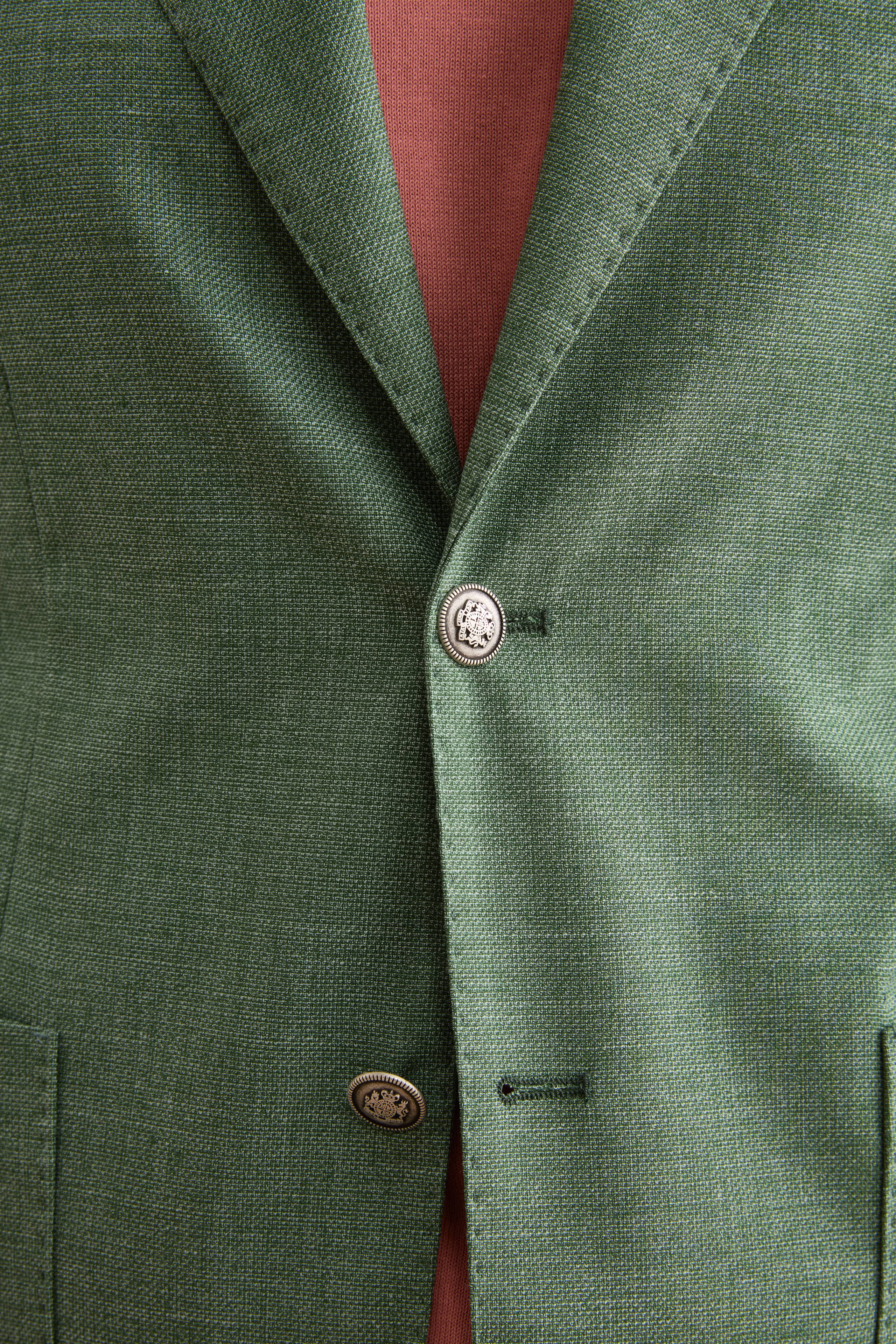 Giacca Monopetto Destrutturata in Misto Lana - VERDE