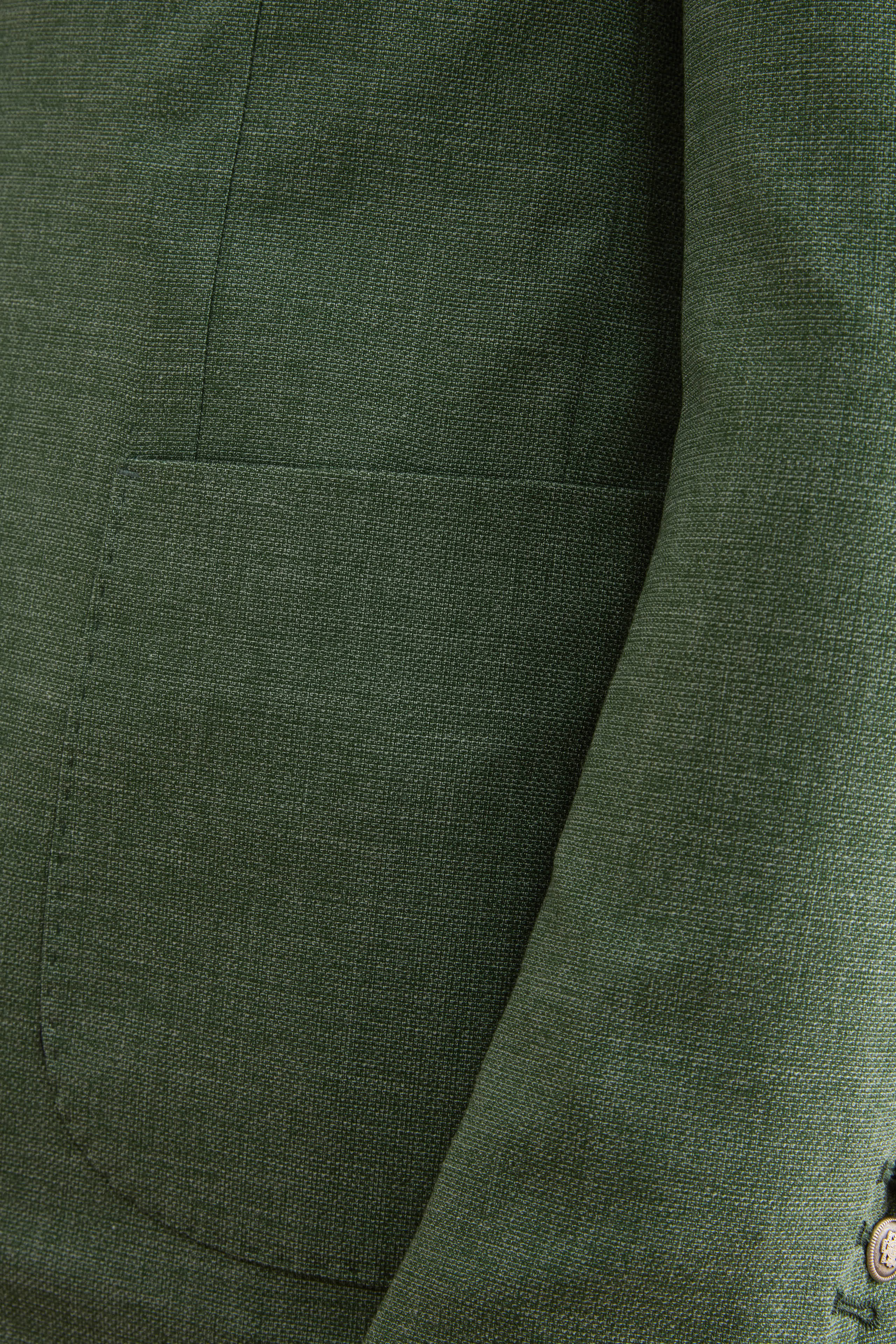 Giacca Monopetto Destrutturata in Misto Lana - VERDE