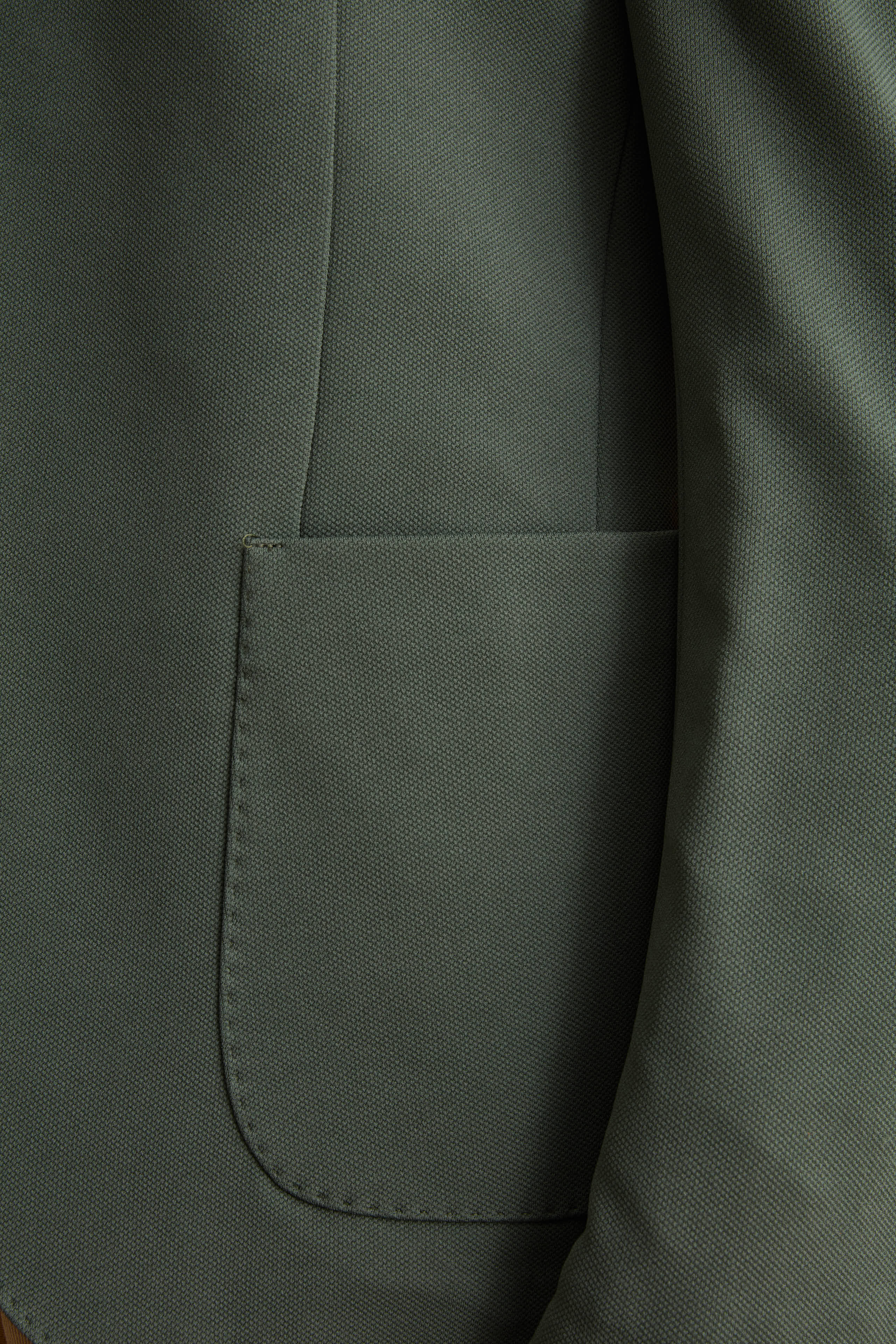 Giacca Slim Fit Semifoderata Revers Classico - VERDE
