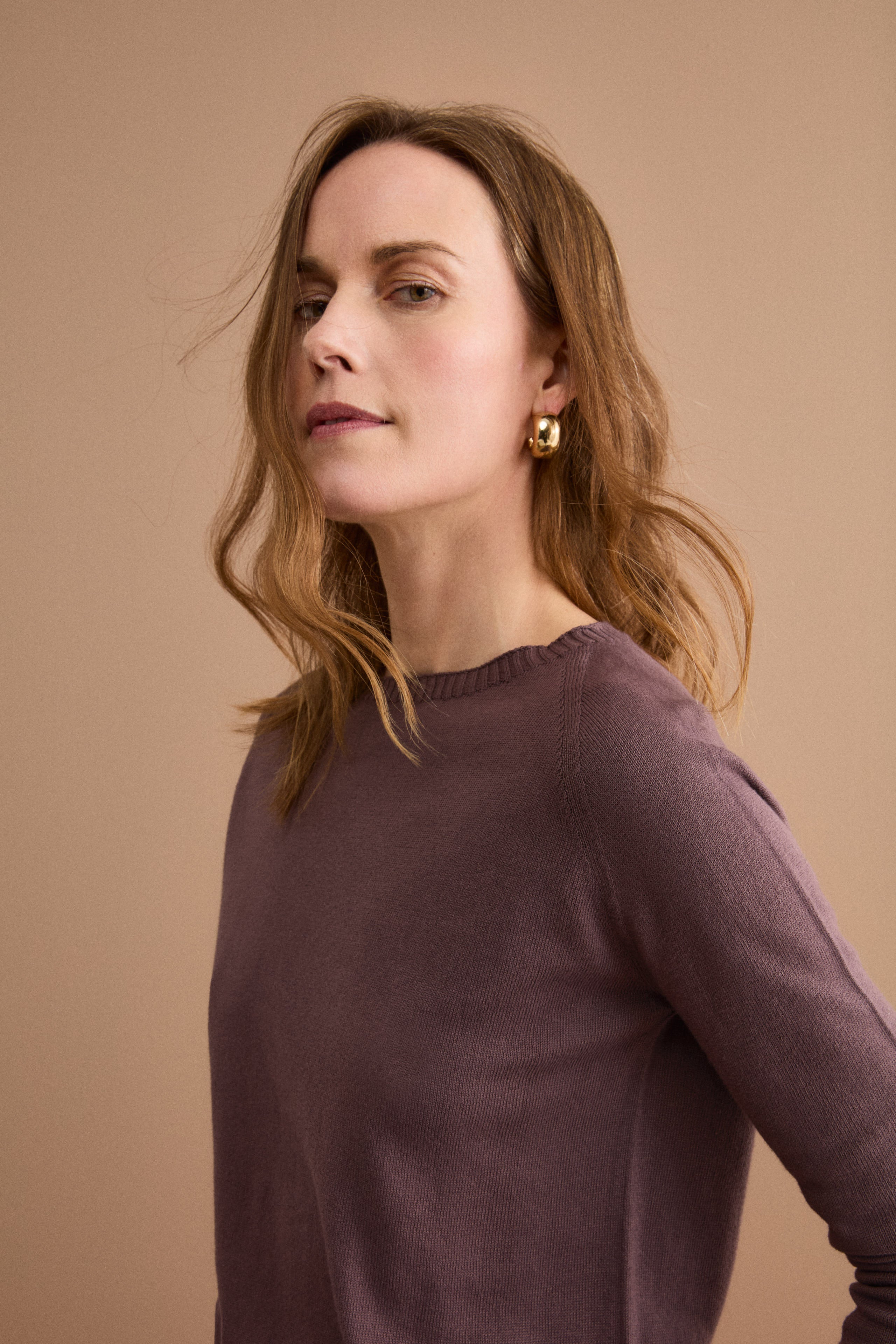 Maglia Barchetta in Cotone con Manica Raglan - TERRA