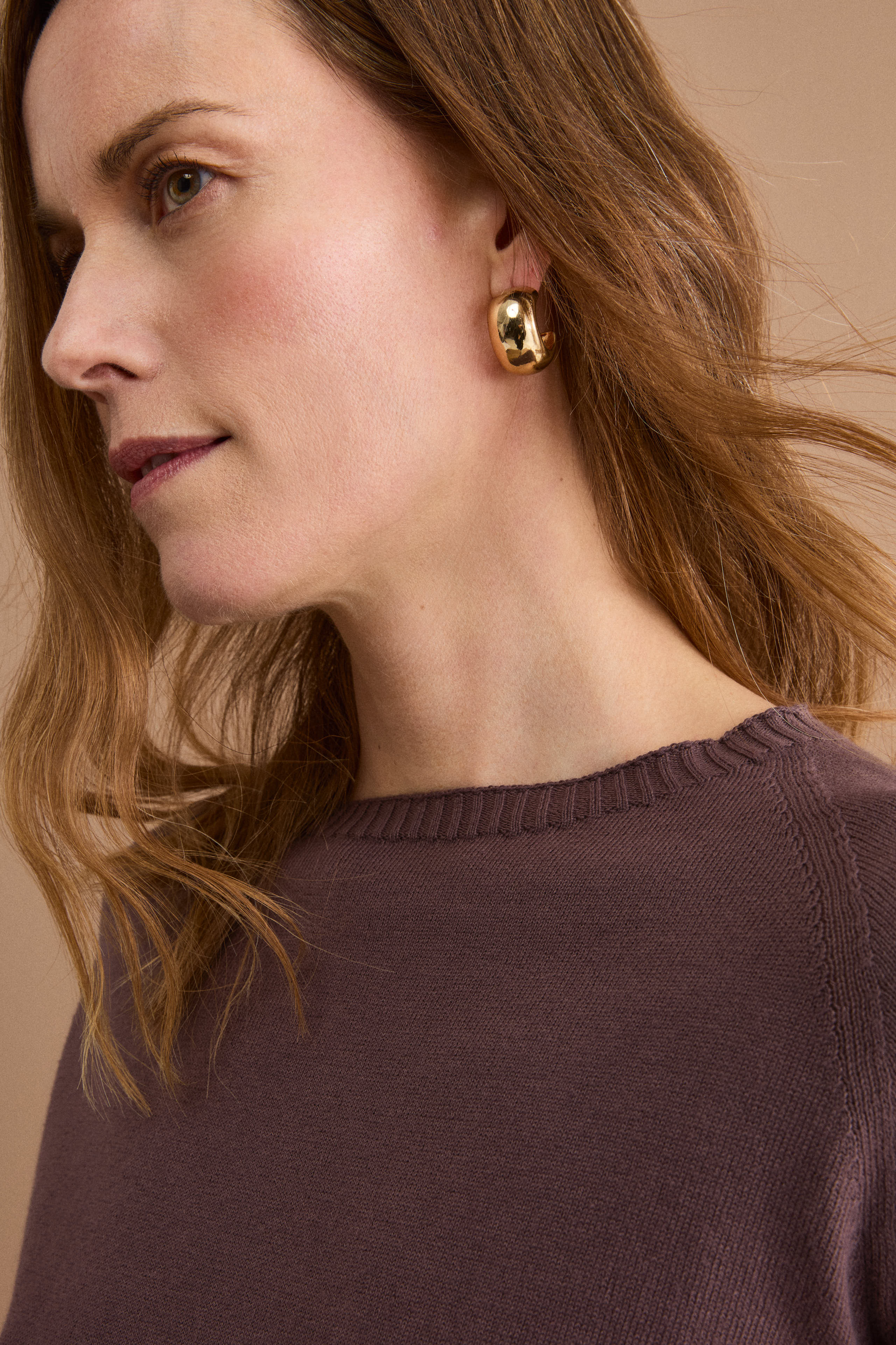 Maglia Barchetta in Cotone con Manica Raglan - TERRA