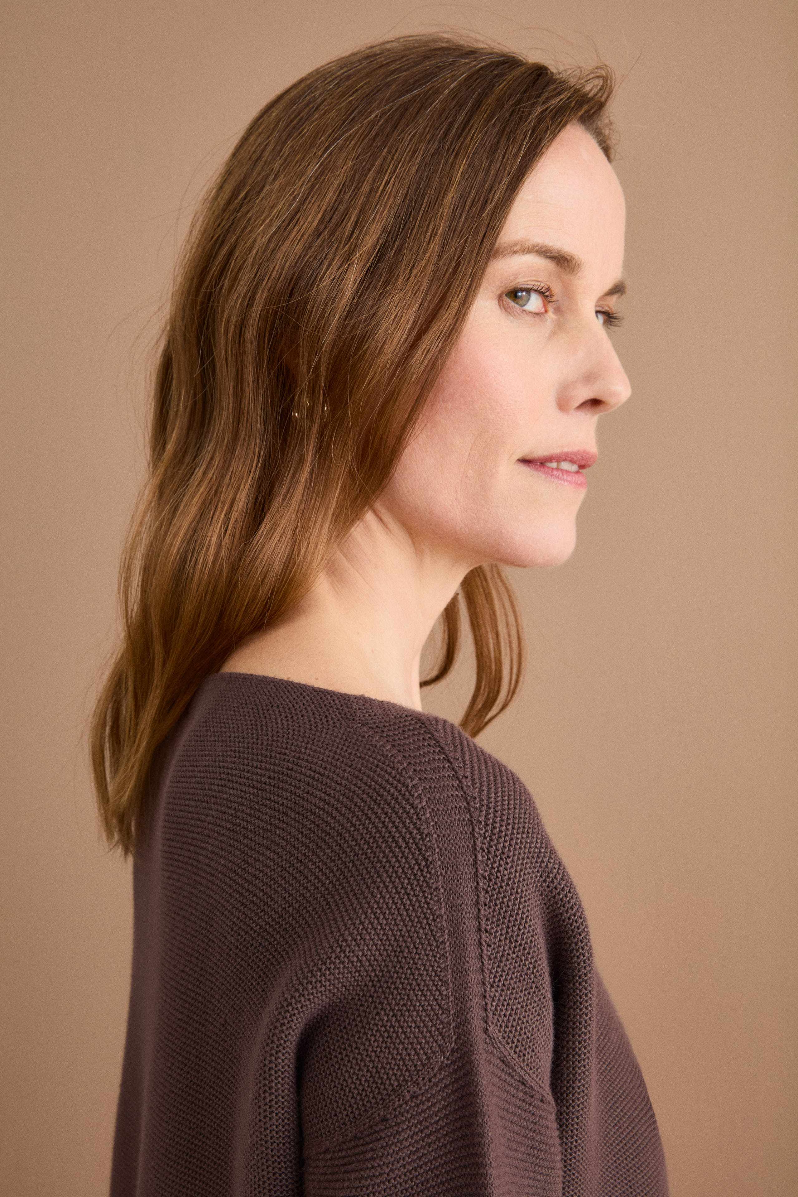 Maglia Links in Cotone con Scollo Barchetta - TERRA