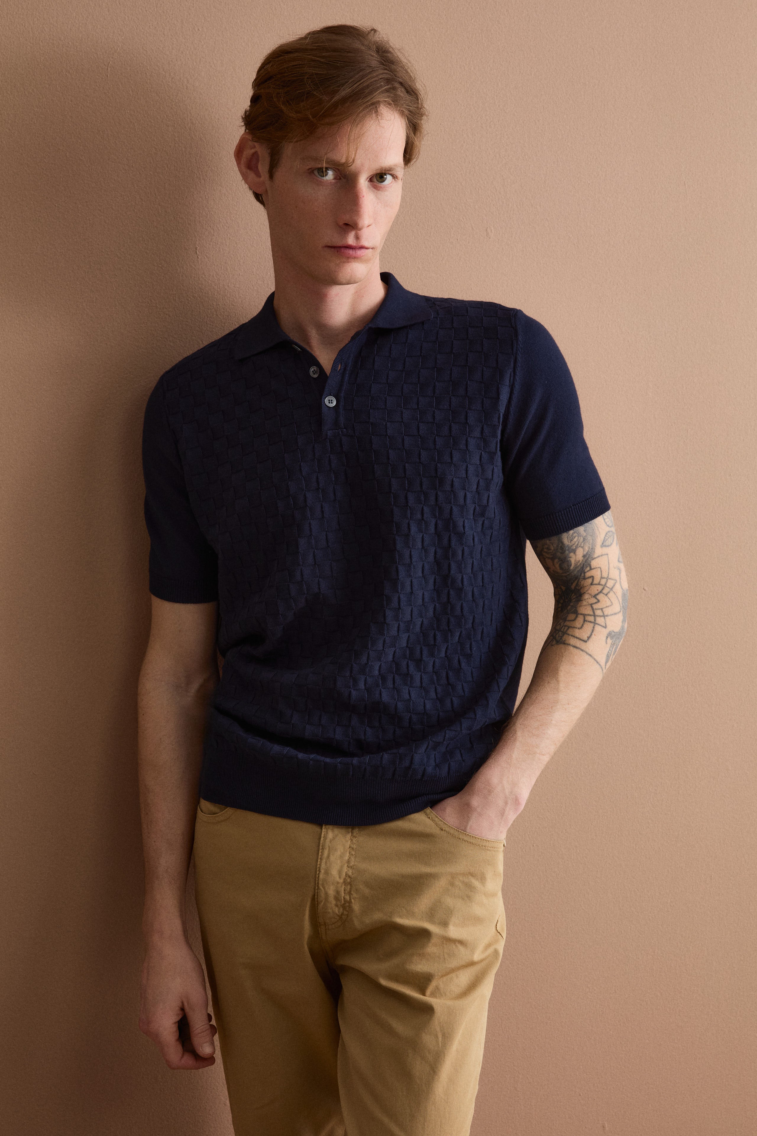 Polo Dama Mezza Manica in Cotone - BLU