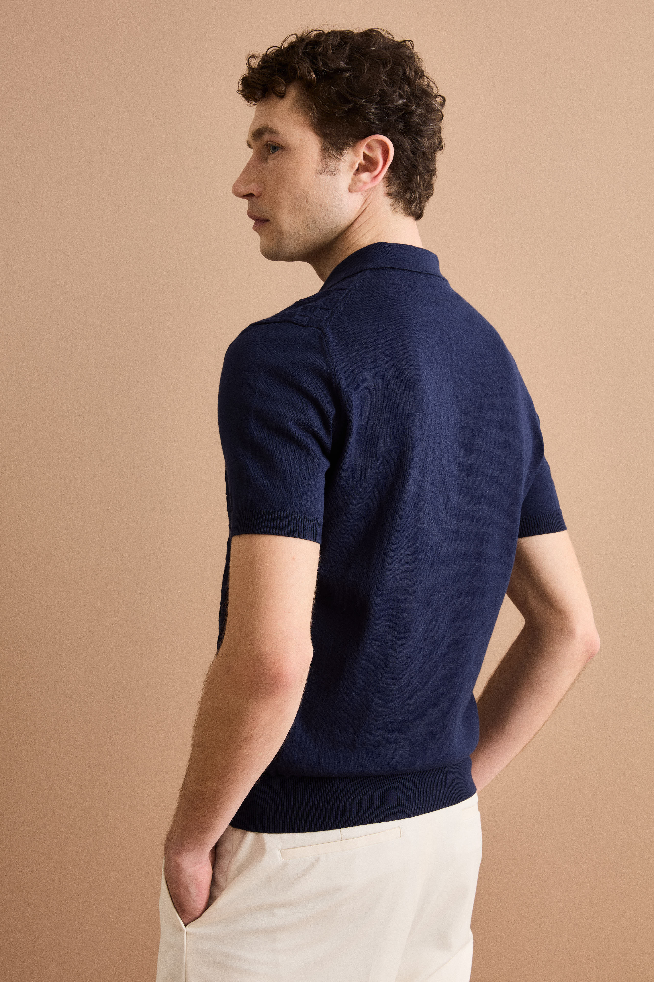 Polo Dama Mezza Manica in Cotone - BLU