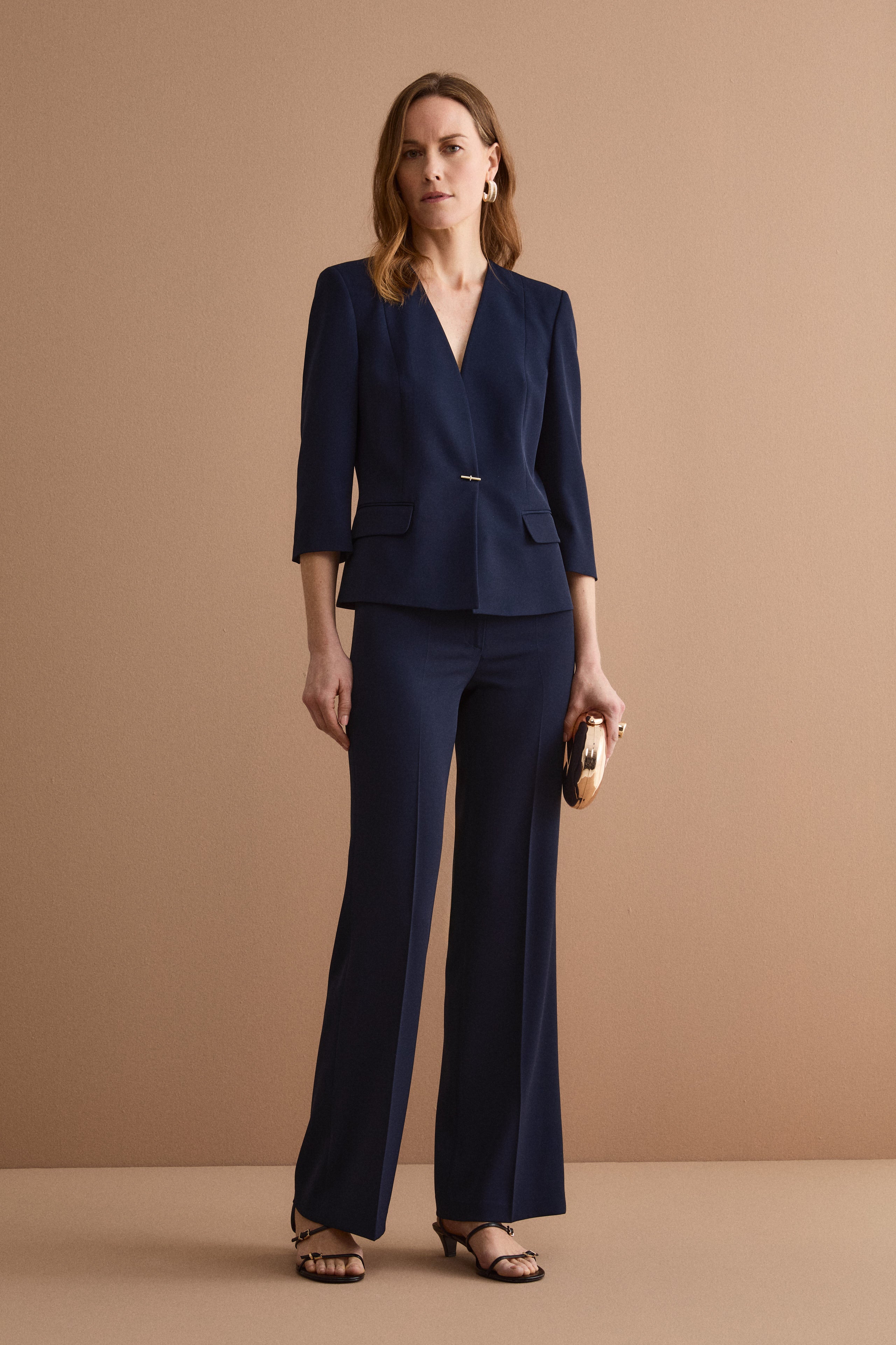 Pantalone Cady a Gamba Larga da Cerimonia - BLU