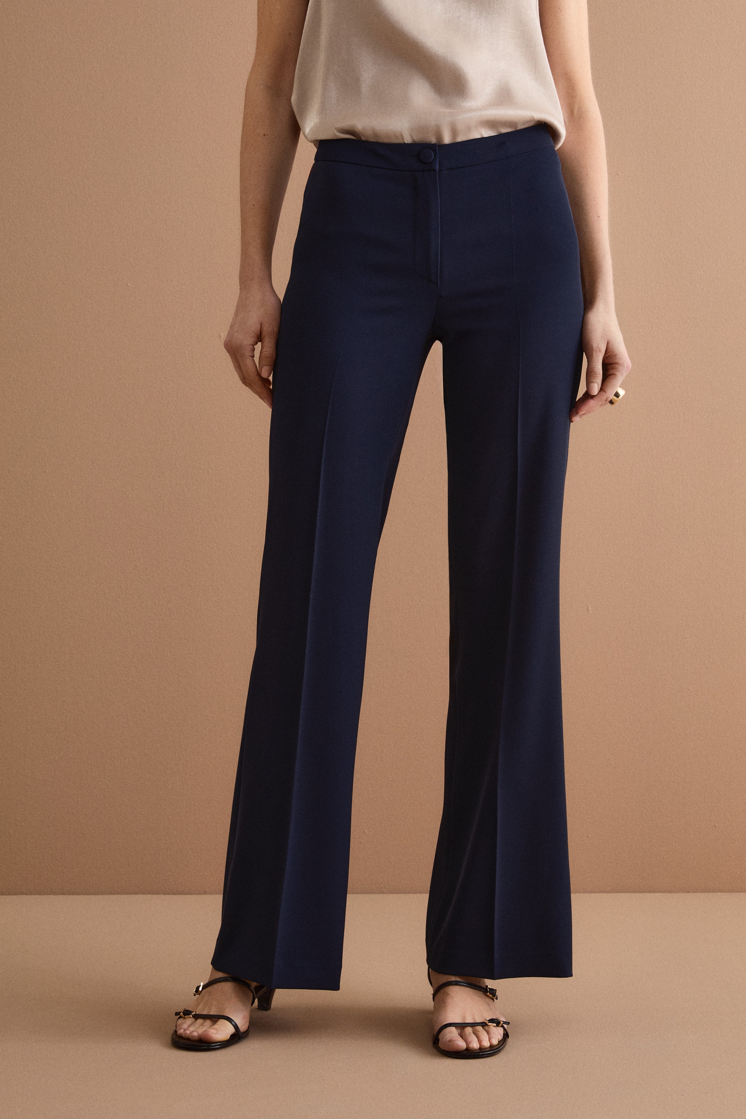 Pantalone Cady a Gamba Larga da Cerimonia - BLU