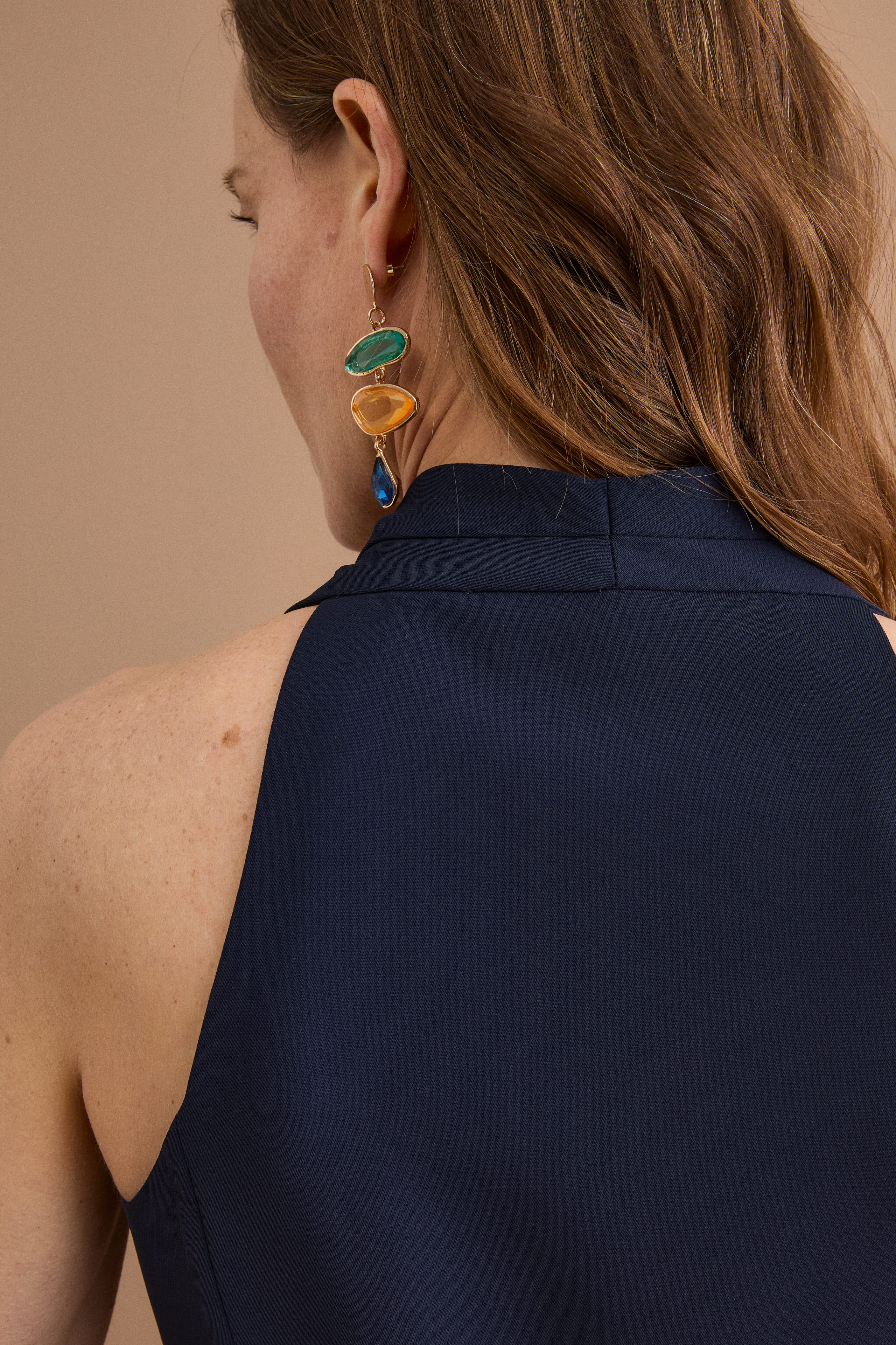 Gilet Cady da Cerimonia con Cintura - BLU