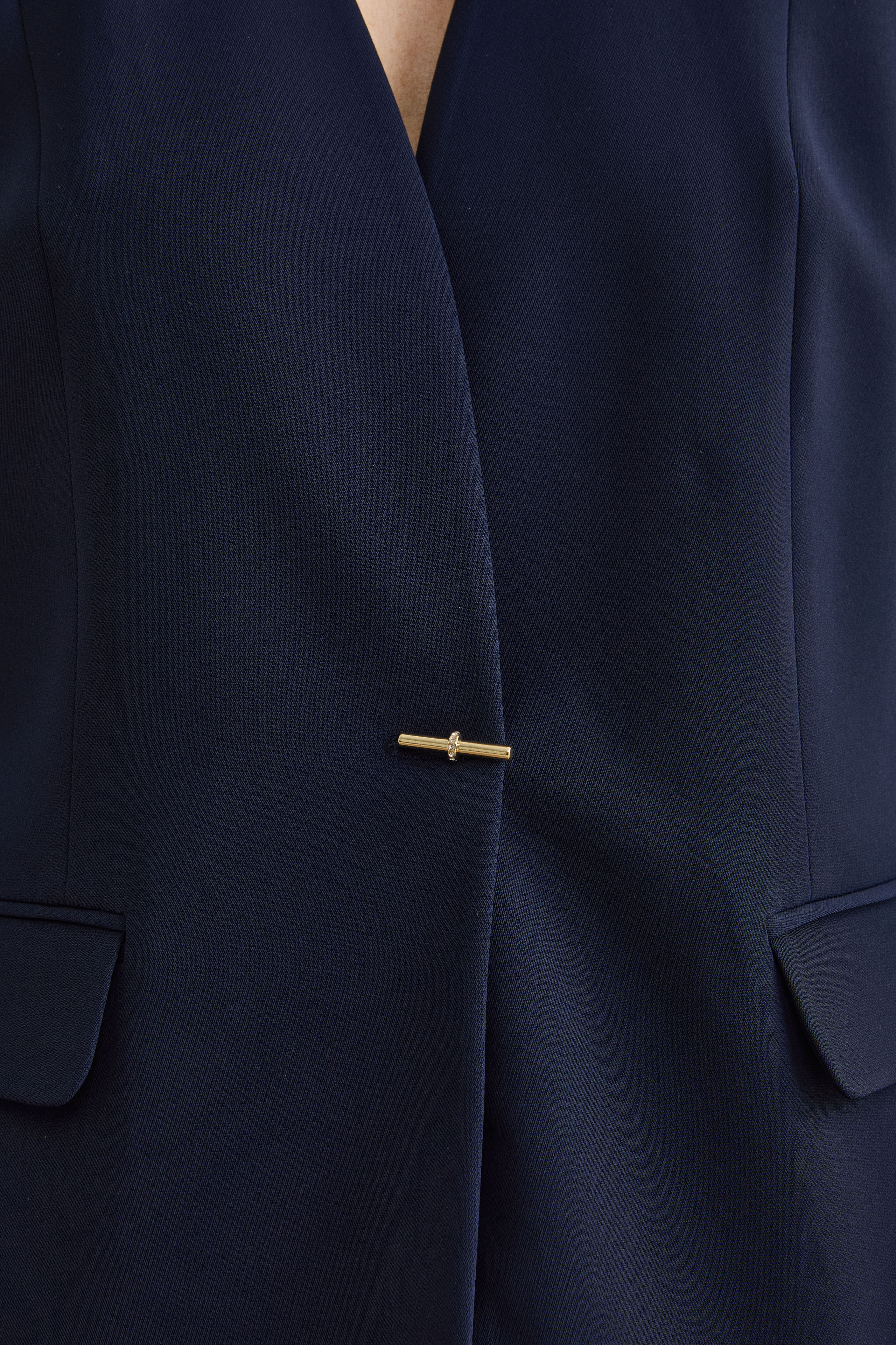 Giacca Sciancrata da Cerimonia in Cady - BLU