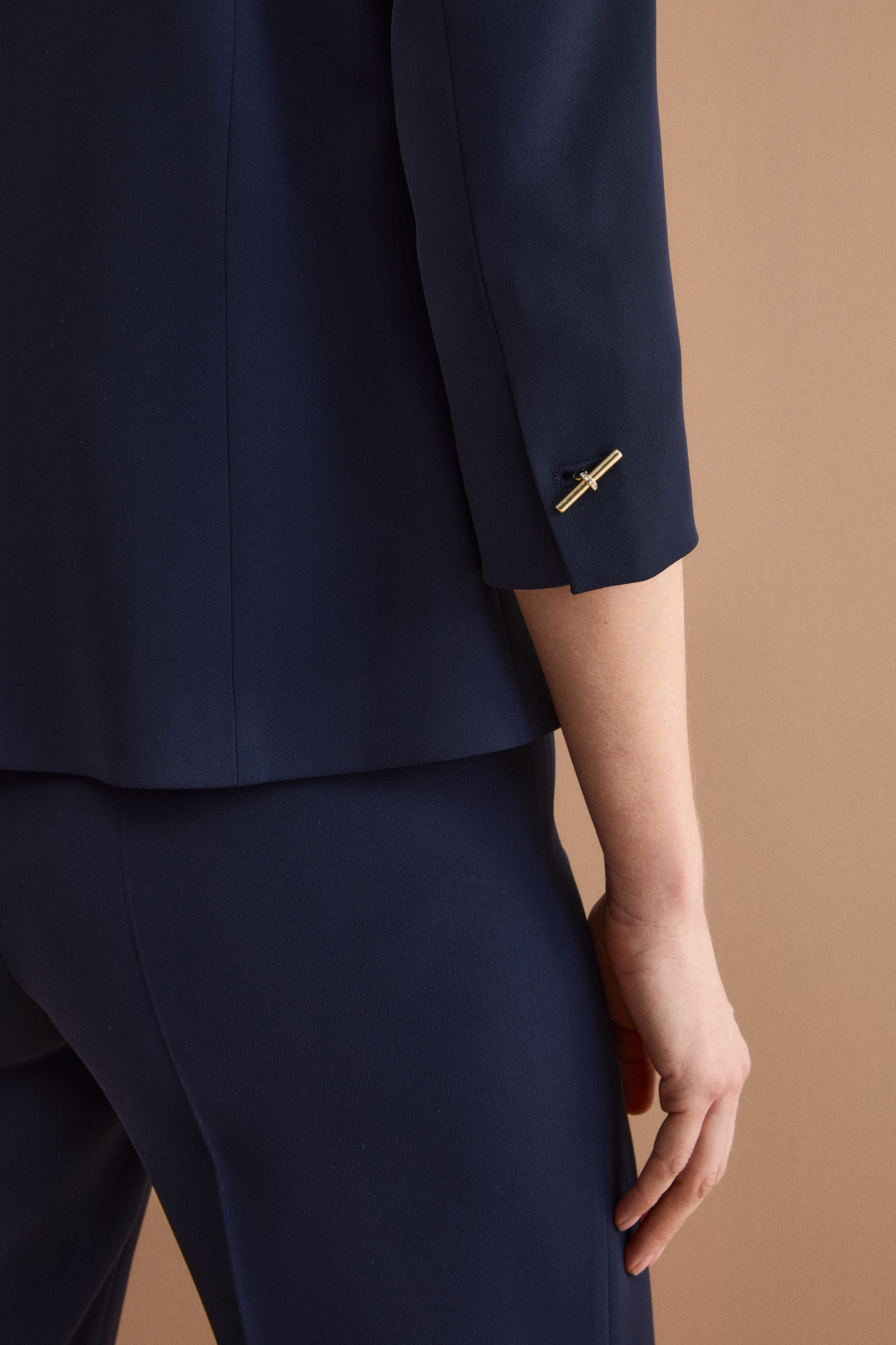 Giacca Sciancrata da Cerimonia in Cady - BLU