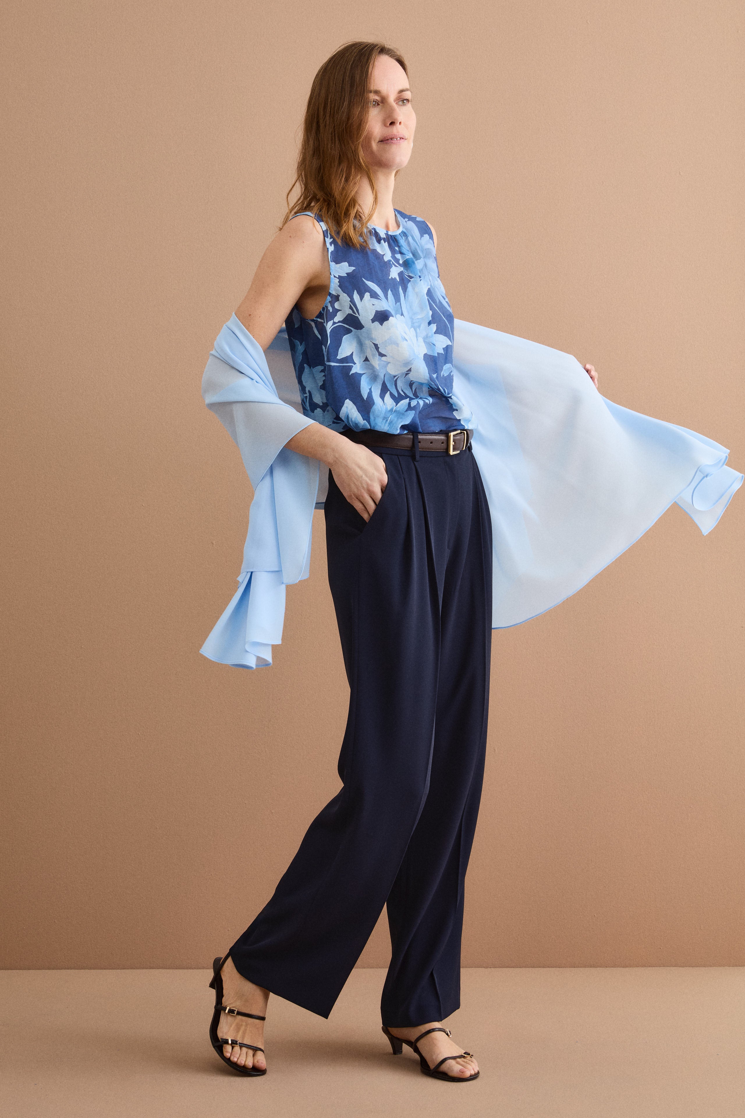 Stola da Cerimonia in Georgette - CIELO