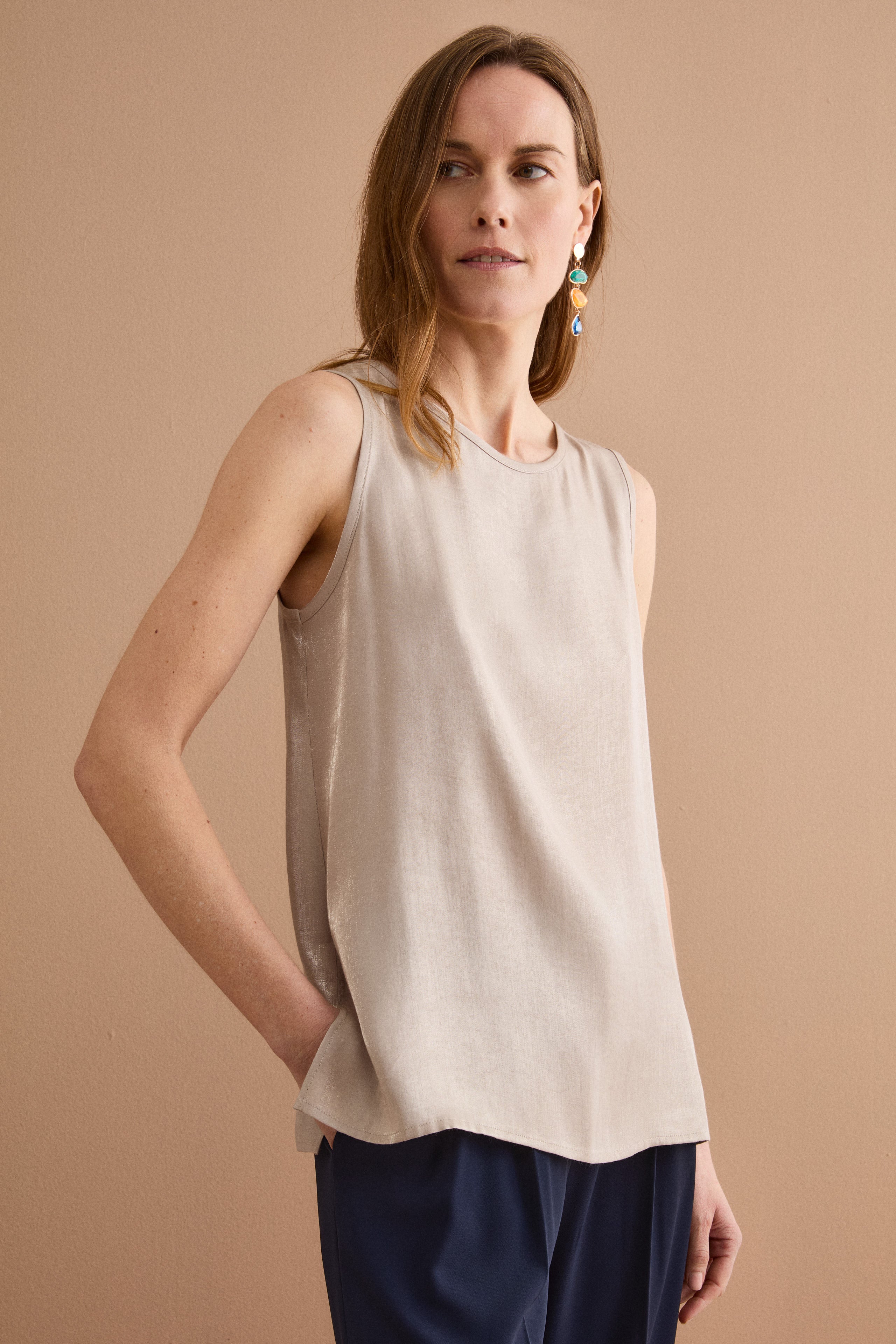 Top Habotai da Cerimonia con Lurex - CORDA