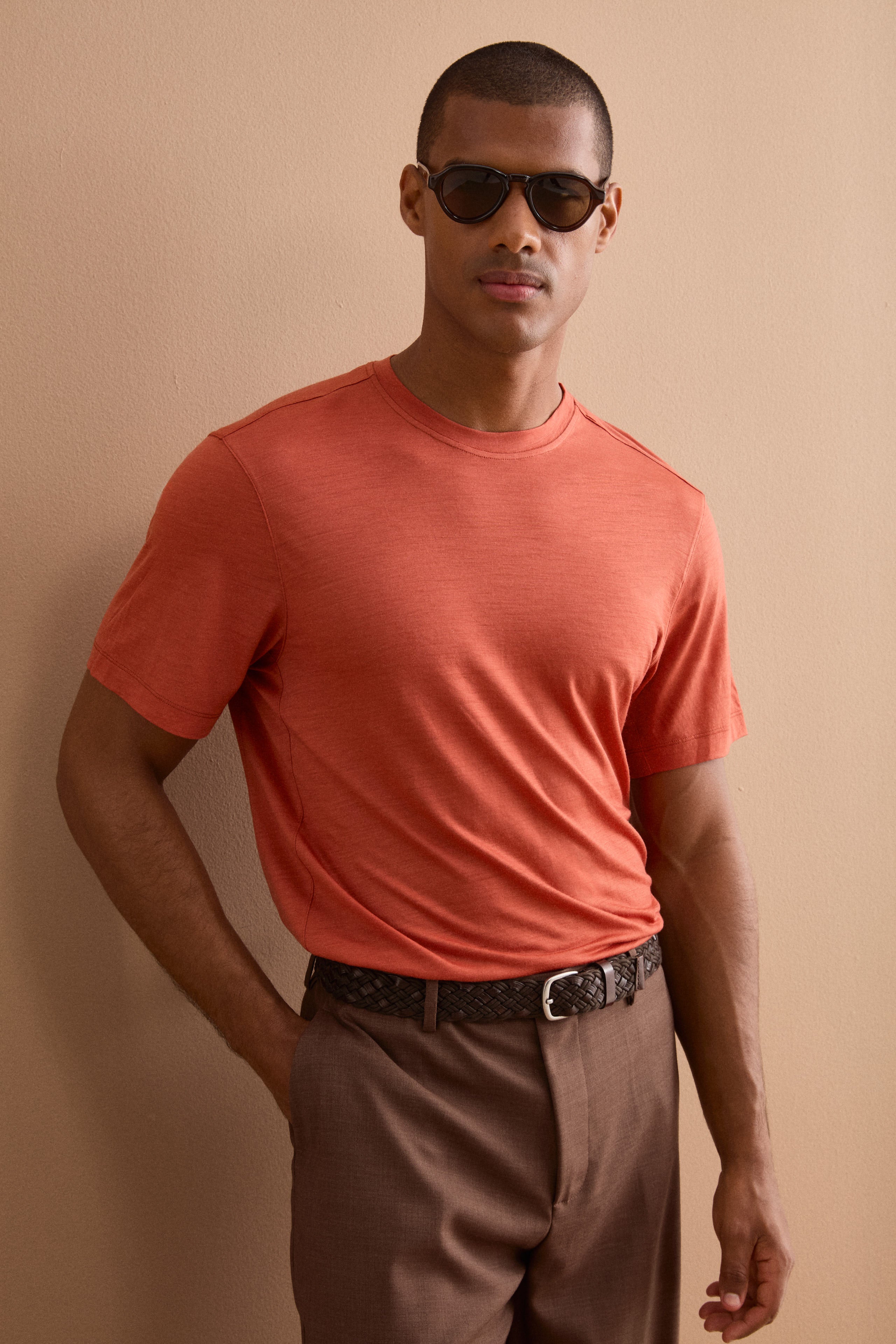 T-Shirt Regular Fit in Lana Merino - RUGGINE