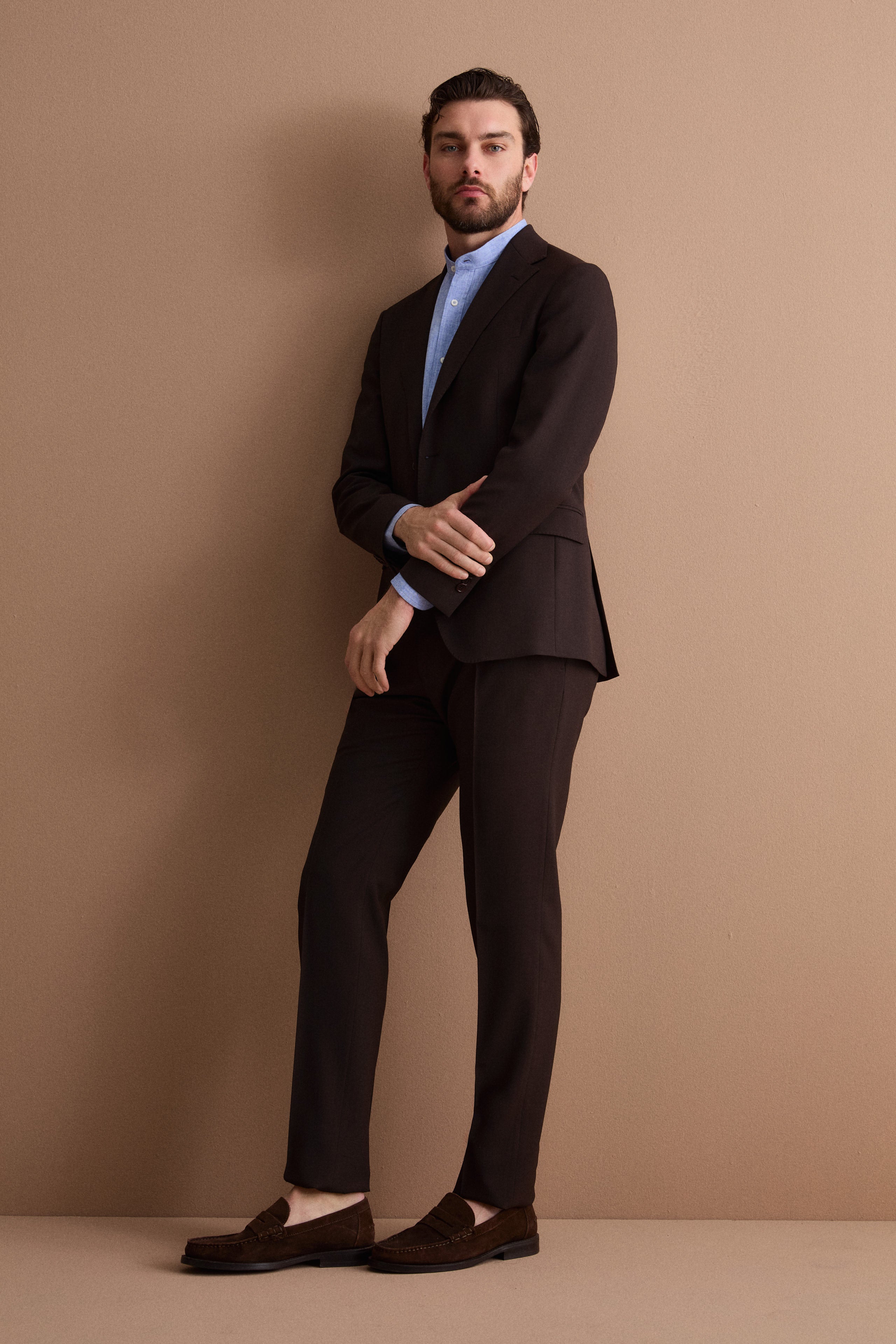 Abito Monopetto iTravel in Lana Vergine - MARRONE