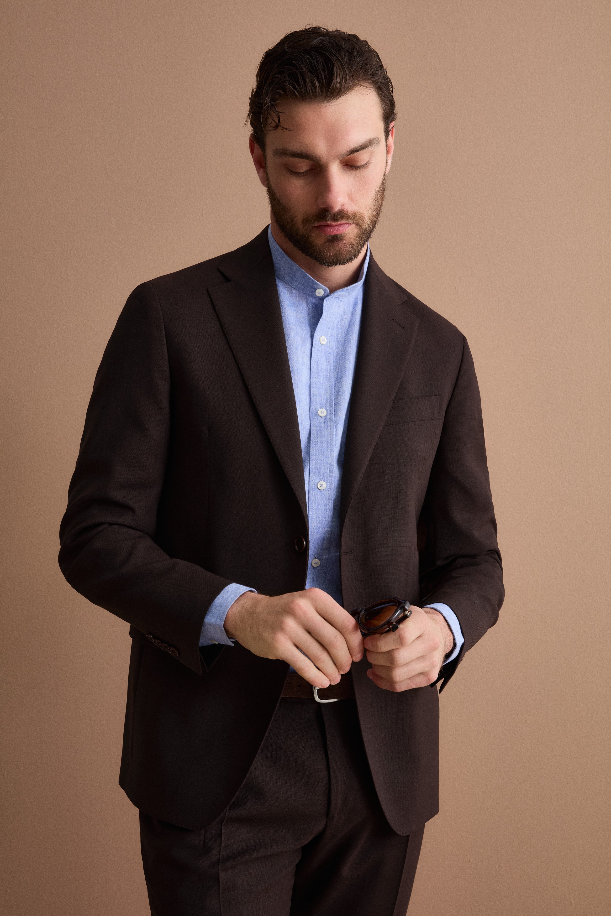 Abito Monopetto iTravel in Lana Vergine - MARRONE