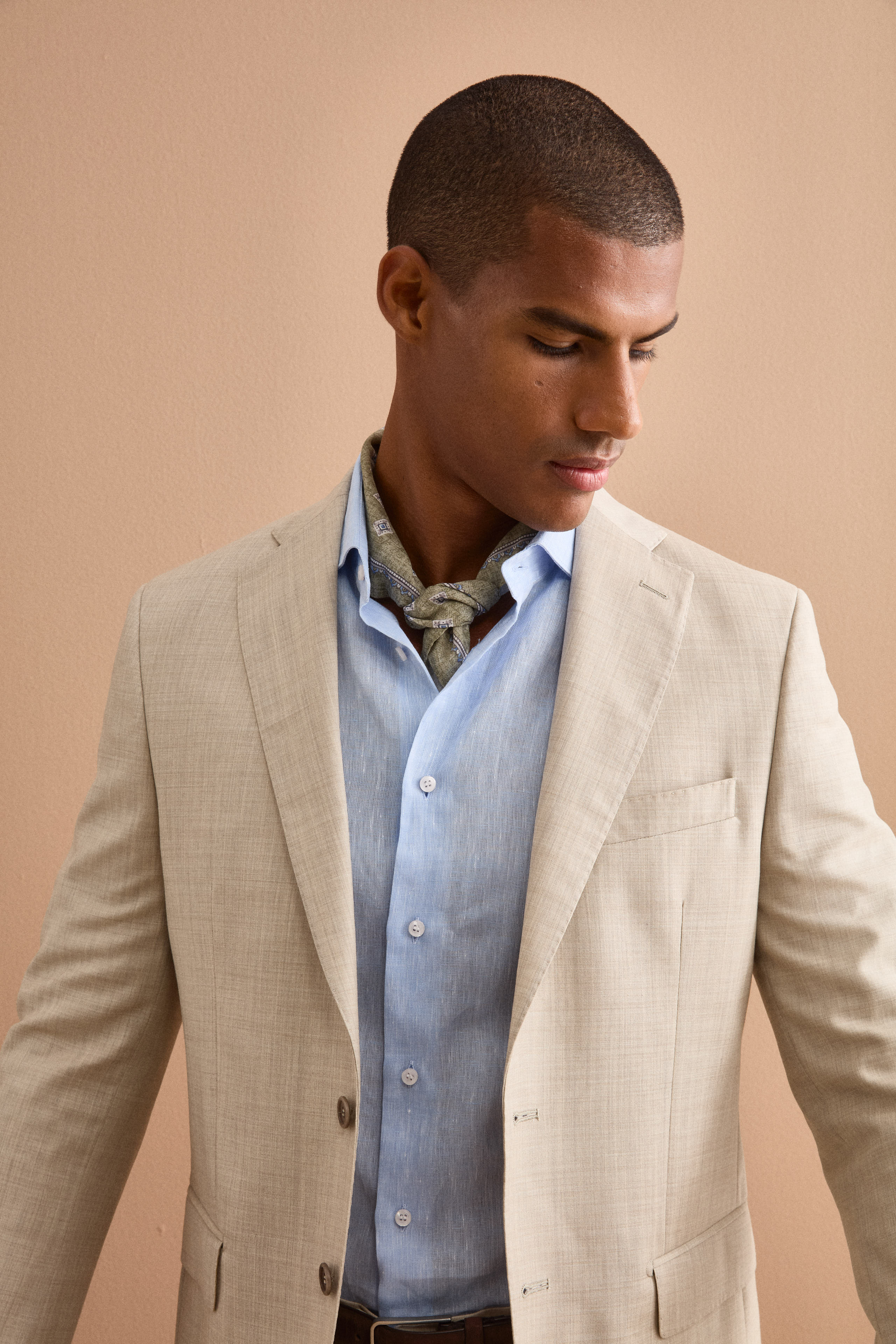 Foulard Causal in Cotone a Fantasia - FANT. VERDE