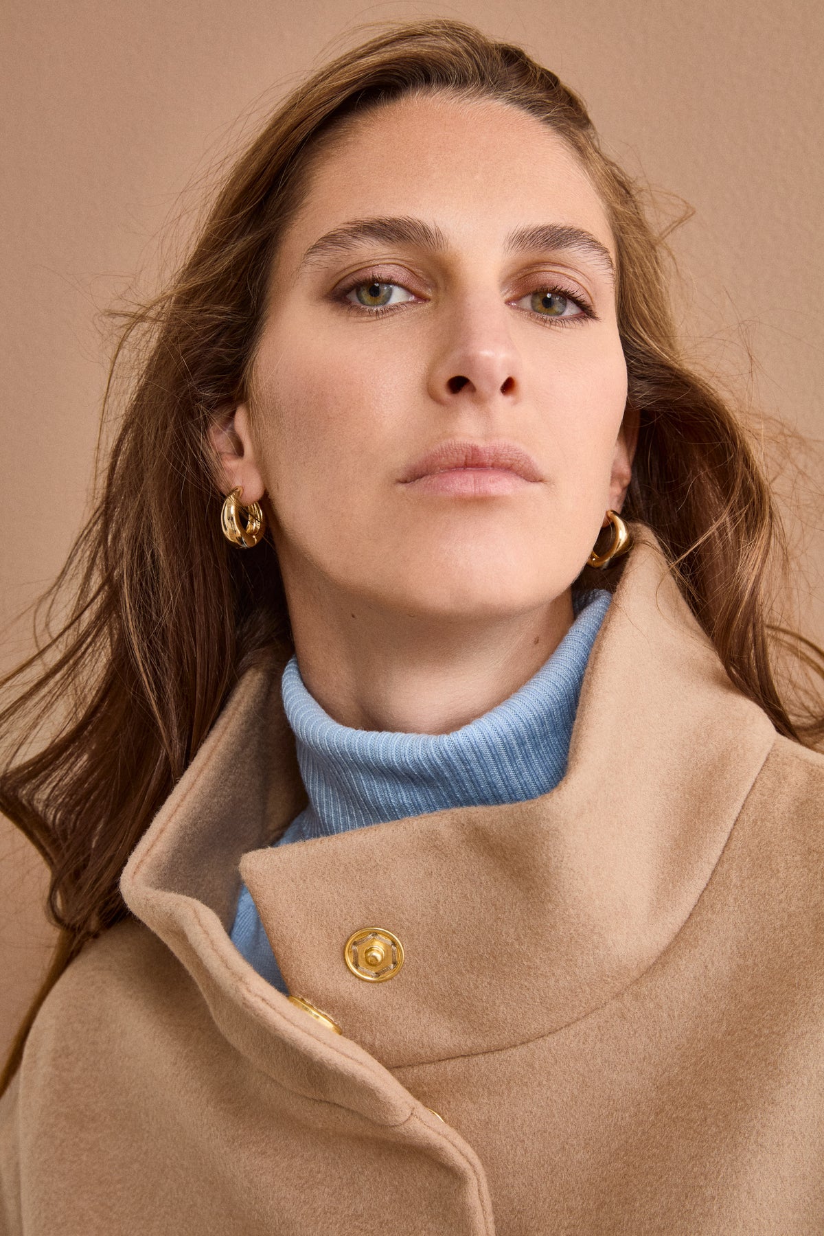 Cappotto Corto in Lana e Cashmere - CAMMELLO
