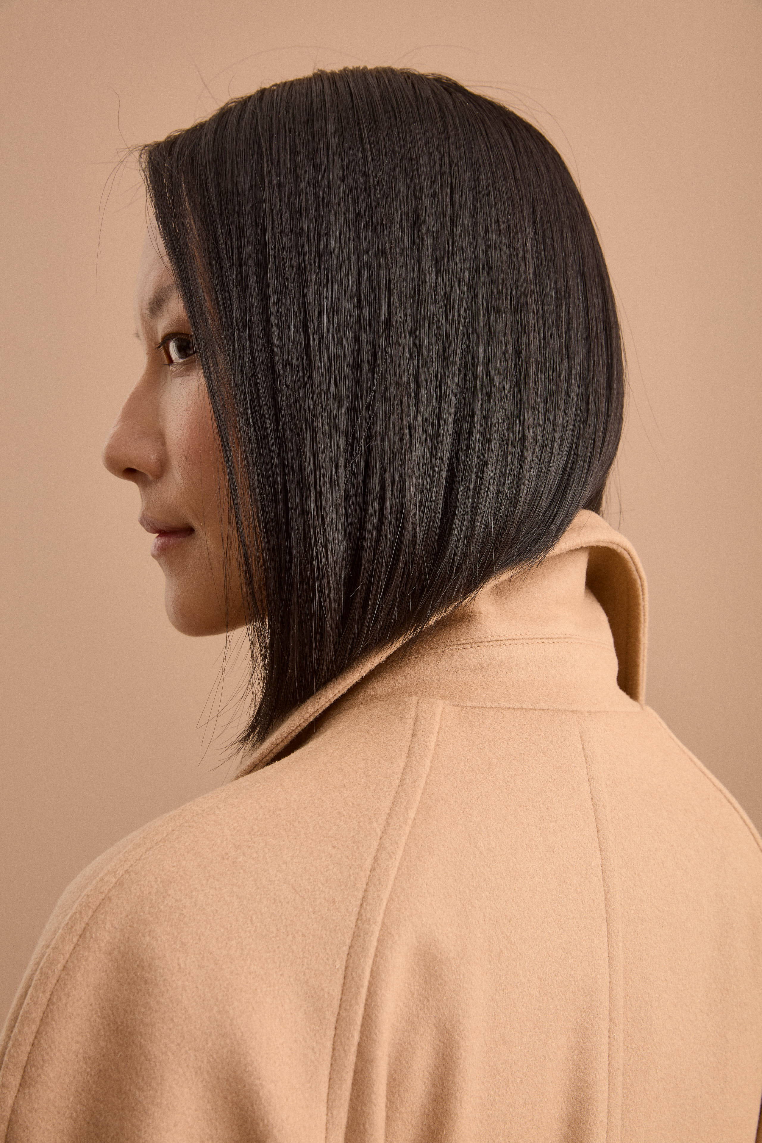 Cappotto Doppiopetto Foderato in Lana e Cashmere - CAMMELLO