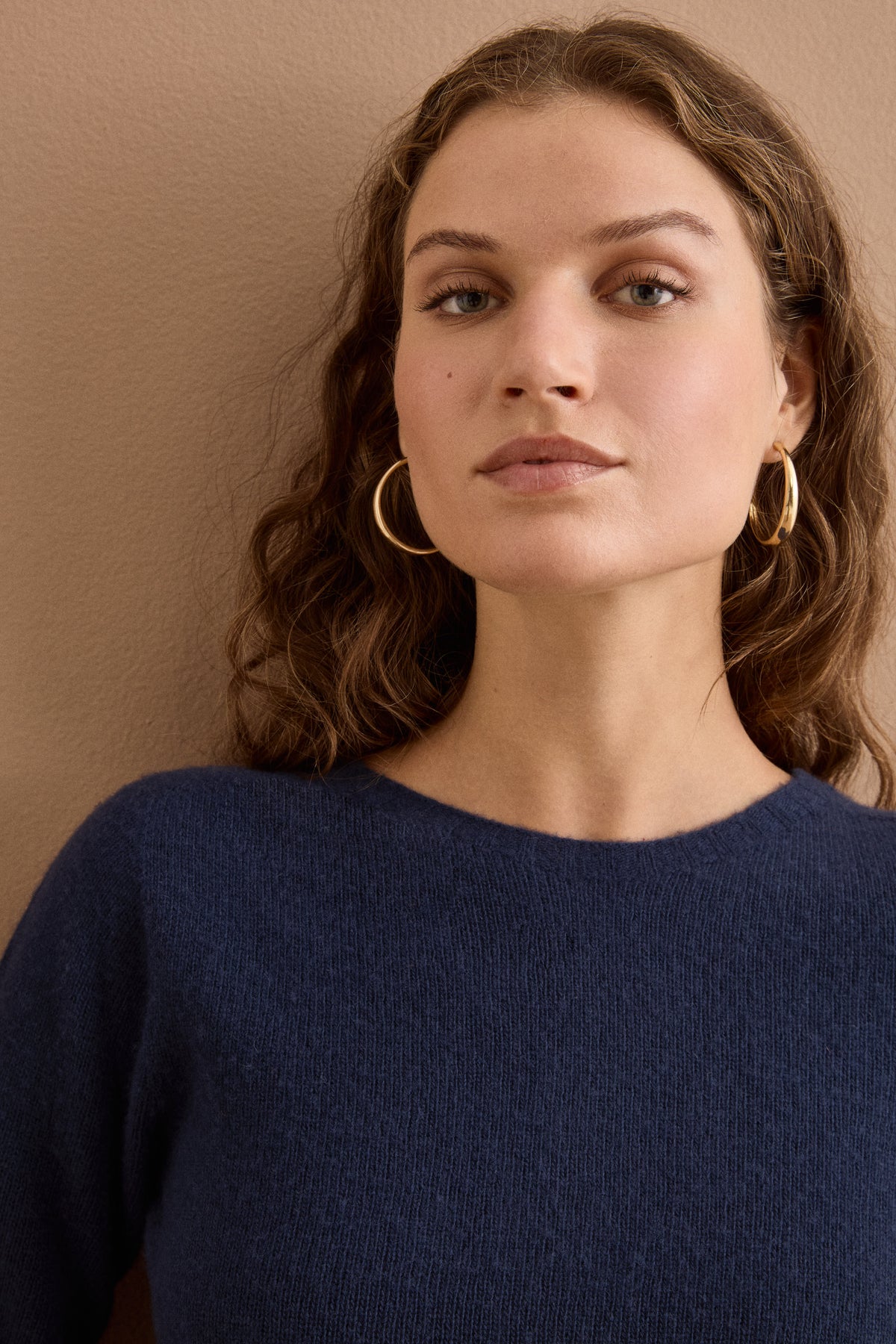 Girocollo da Donna in Lana Merino - BLU